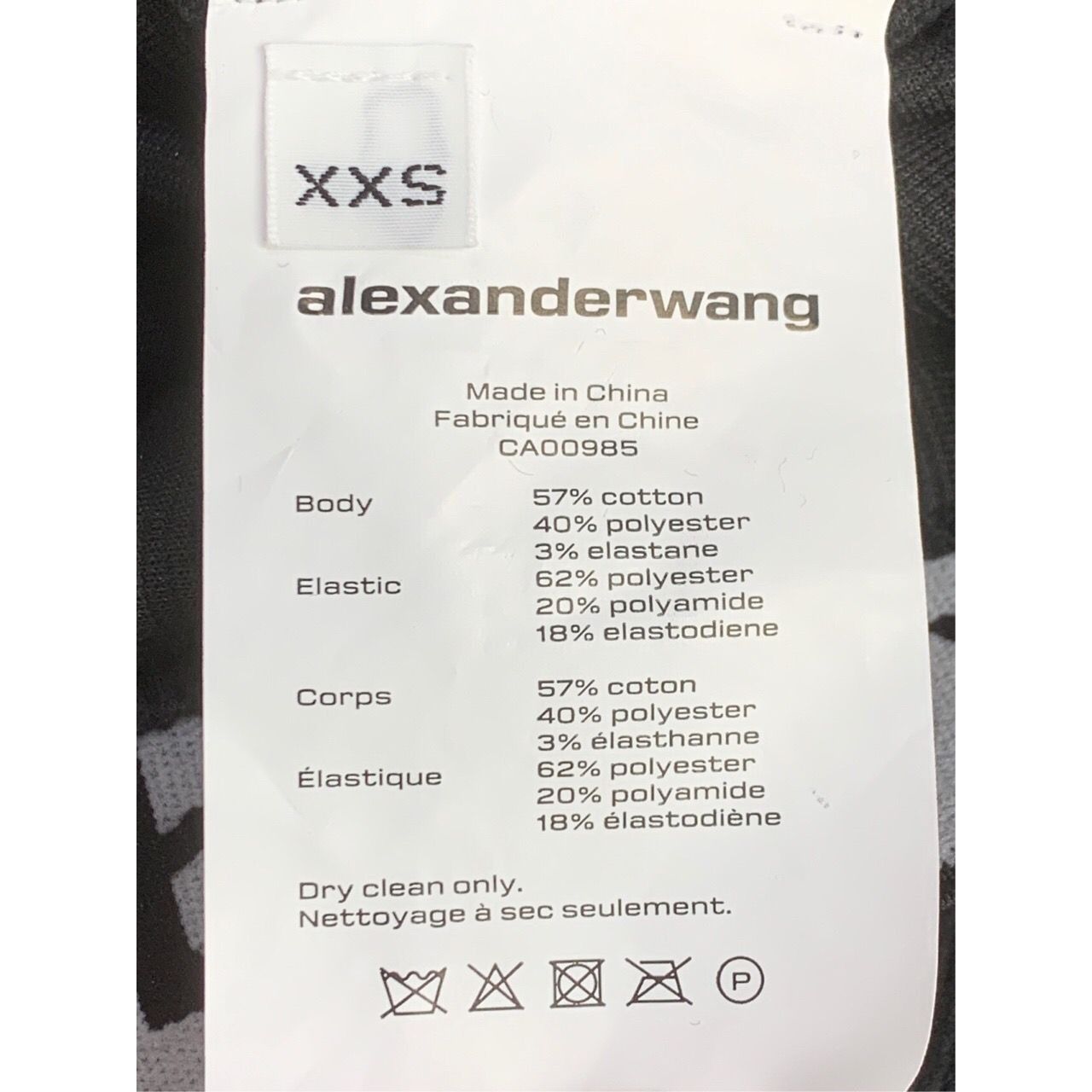 Alexander Wang Alexander Wang Black Cotton-Blend Logo Patch High-Waist Cord Size XXS / US 00 / IT 34 - 3 Thumbnail