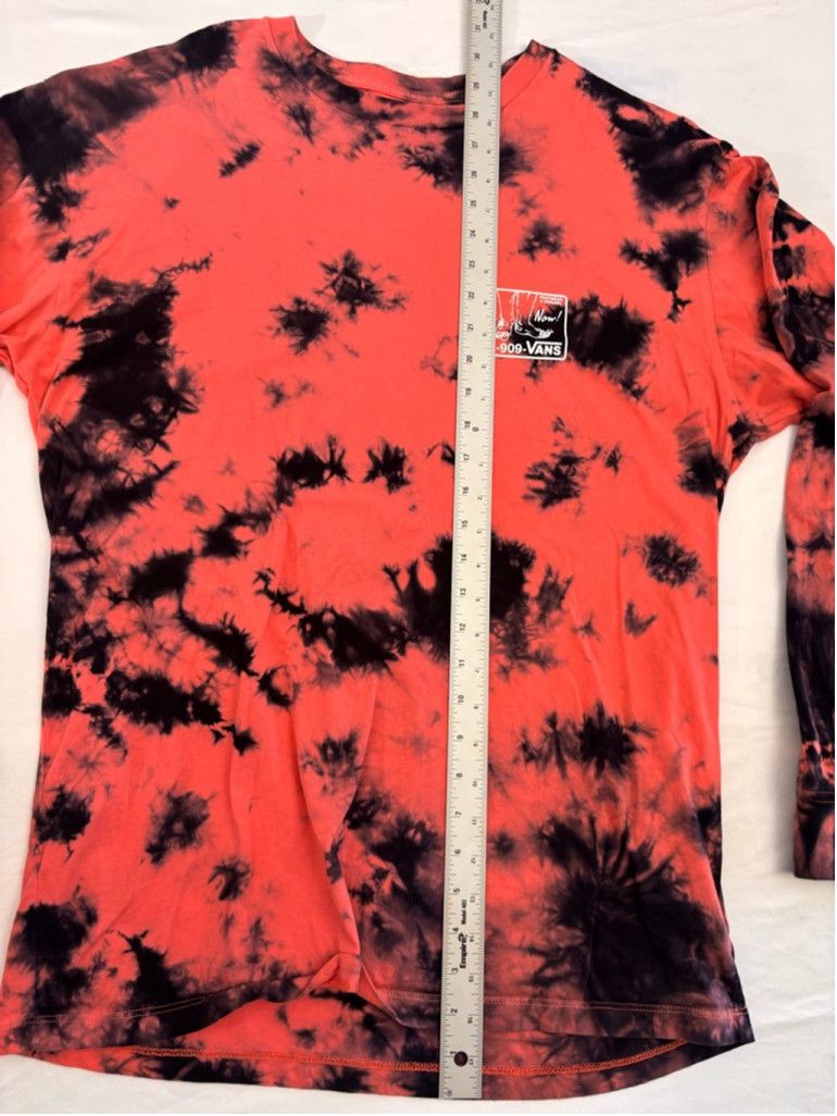 Vans Men's Vans Tie Dye Long Sleeve T-Shirt Size M Red Black Size US XL / EU 56 / 4 - 5 Thumbnail