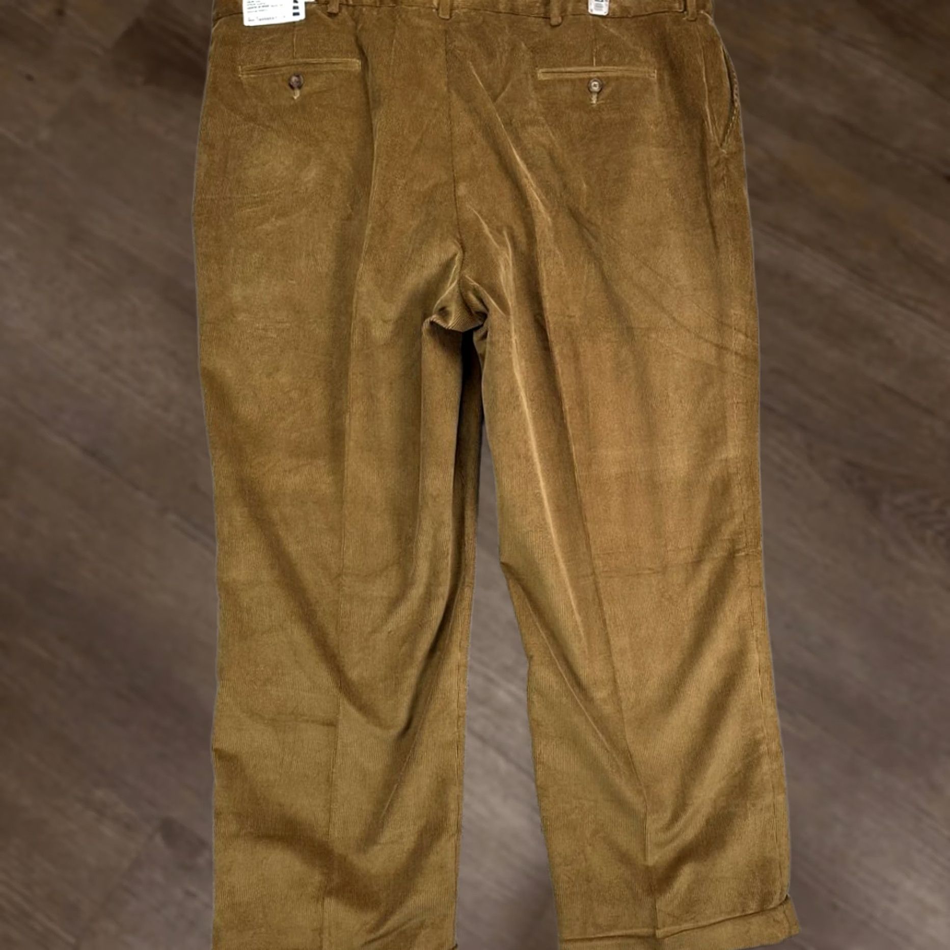 Lands' End Lands' End Corduroy Pants Mens 42 Brown Cotton Pleated Straight Leg Pocket NEW Size US 42 / EU 58 - 1 Thumbnail