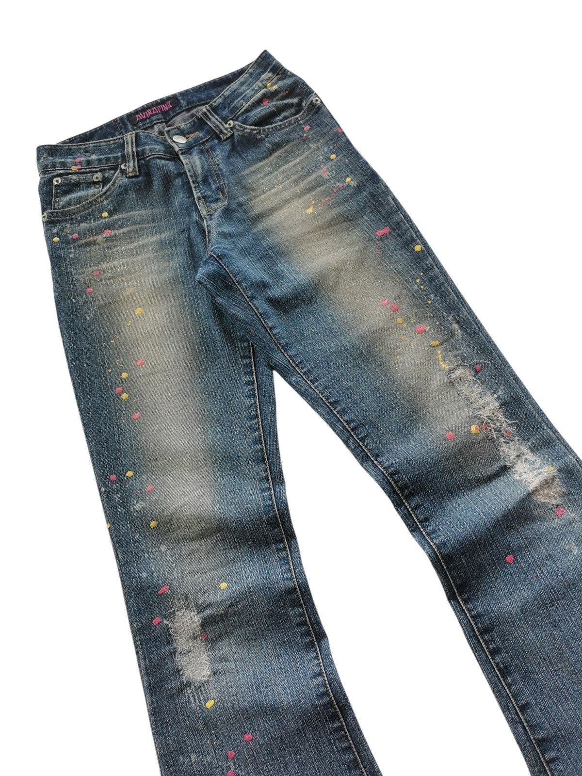 5351 POUR LES FEMMES Avirapink Flare, Bootcut Painter Jeans Size 25" / US 0 / IT 36 - 5 Thumbnail