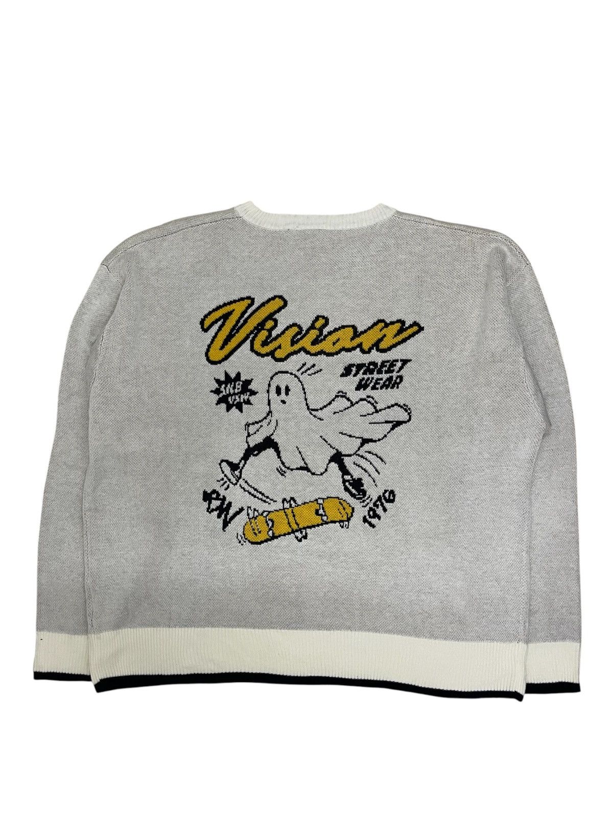 Vision Streetwear Vision Streetwear Ghost Skater Jacquard Knitwear Size US XL / EU 56 / 4 - 1 Thumbnail