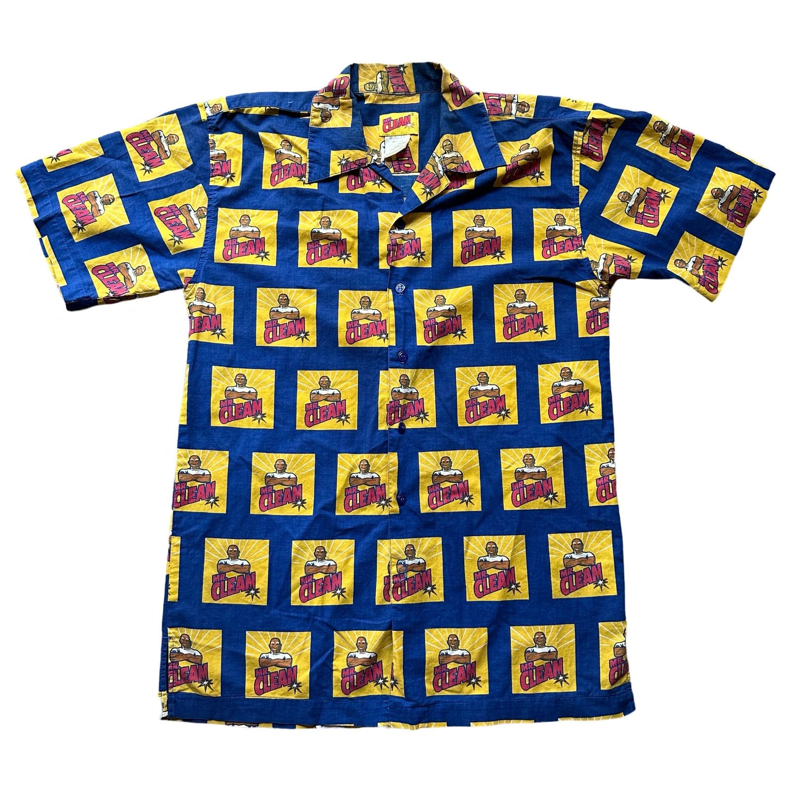Other 2001 Mr. Clean Shirt Mens M SS up Hawaiian Shirt Button Down Size US M / EU 48-50 / 2 - 2 Thumbnail