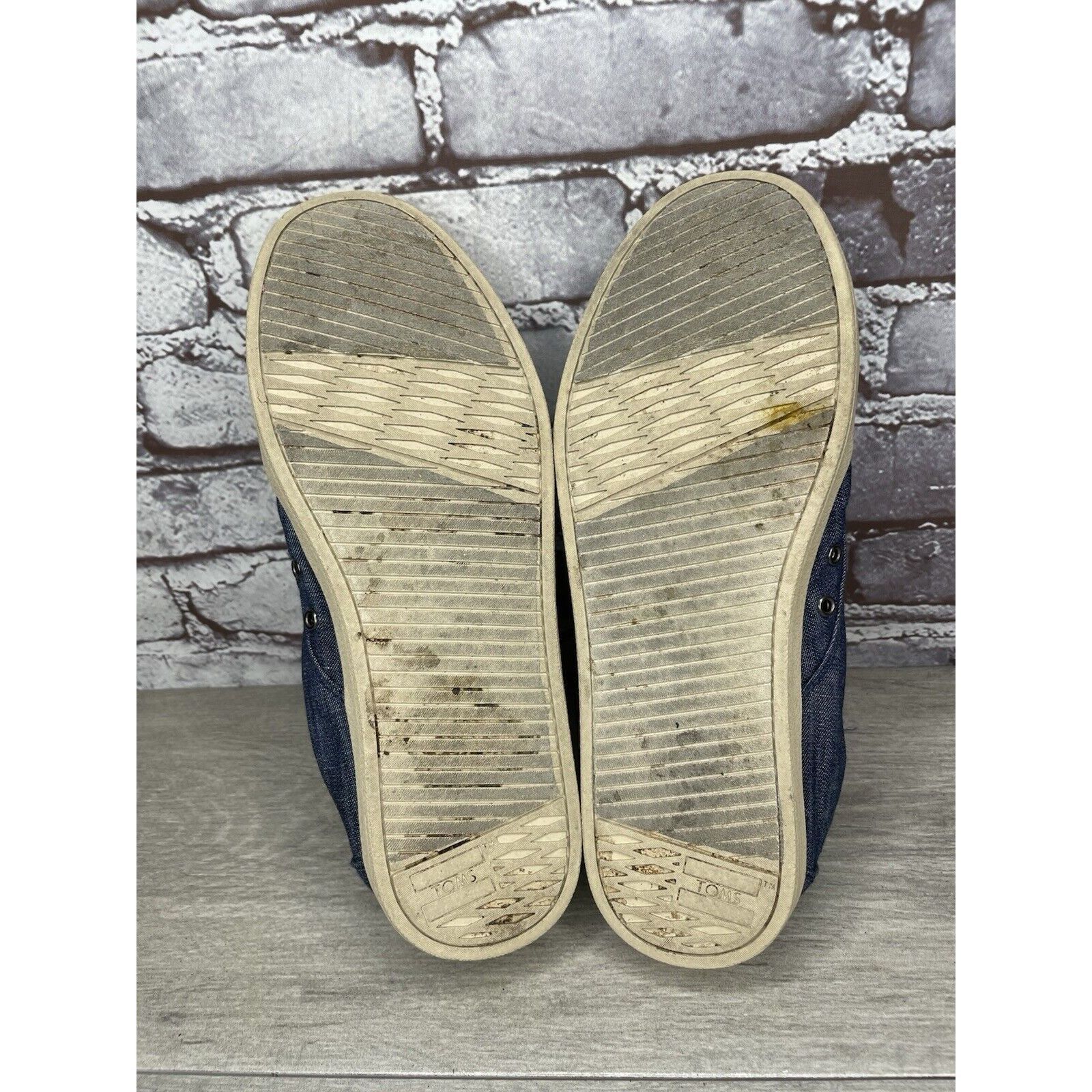 Toms Toms Denim Blue Canvas Lace Up Comfort Casual Sneakers Shoes Size US 9 / EU 42 - 19 Thumbnail