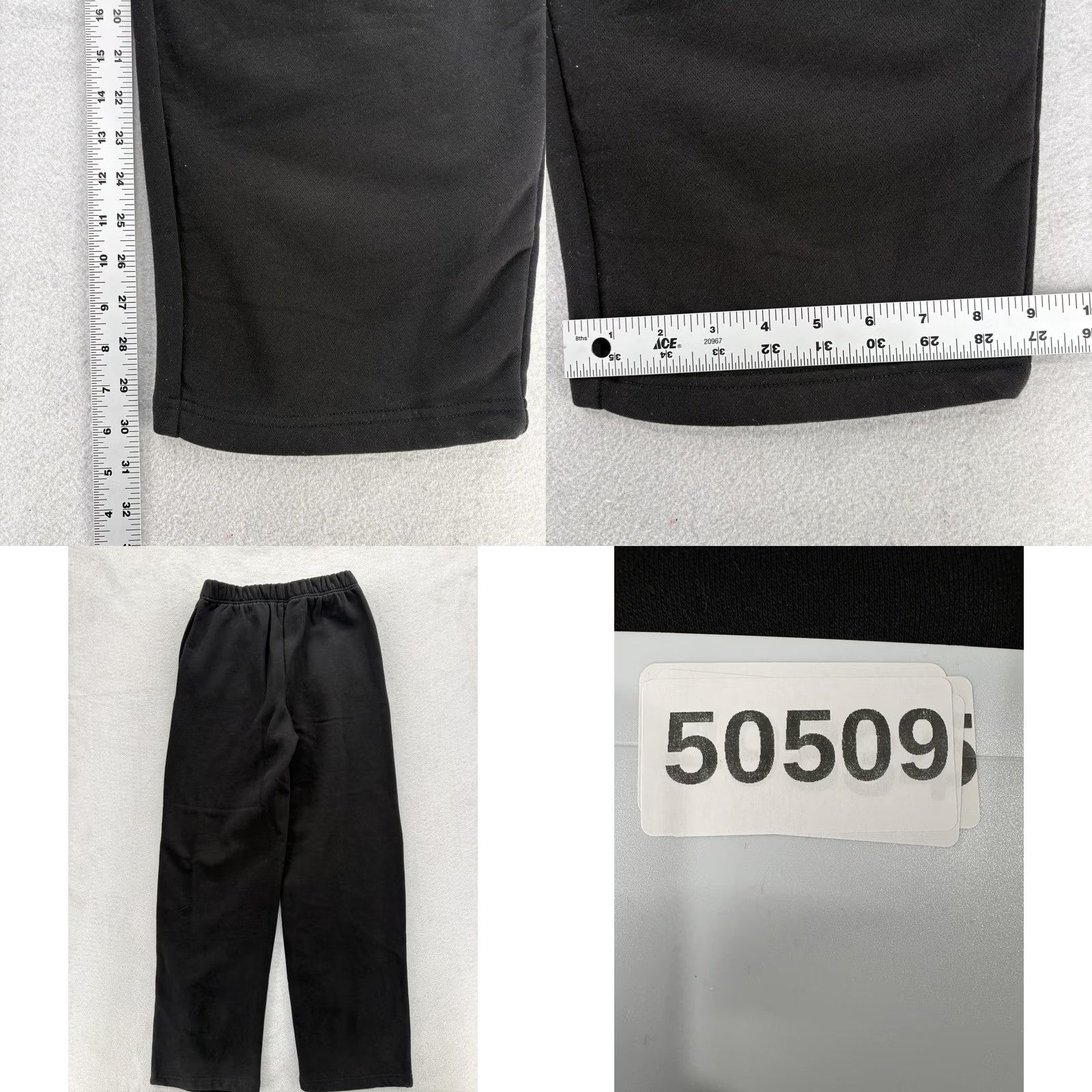 Gap Gap Fleece Sweatpants Womens XS Black Relaxed High Rise Elastic Waist Lounge NWT Size 26" / US 2 / IT 38 - 9 Thumbnail