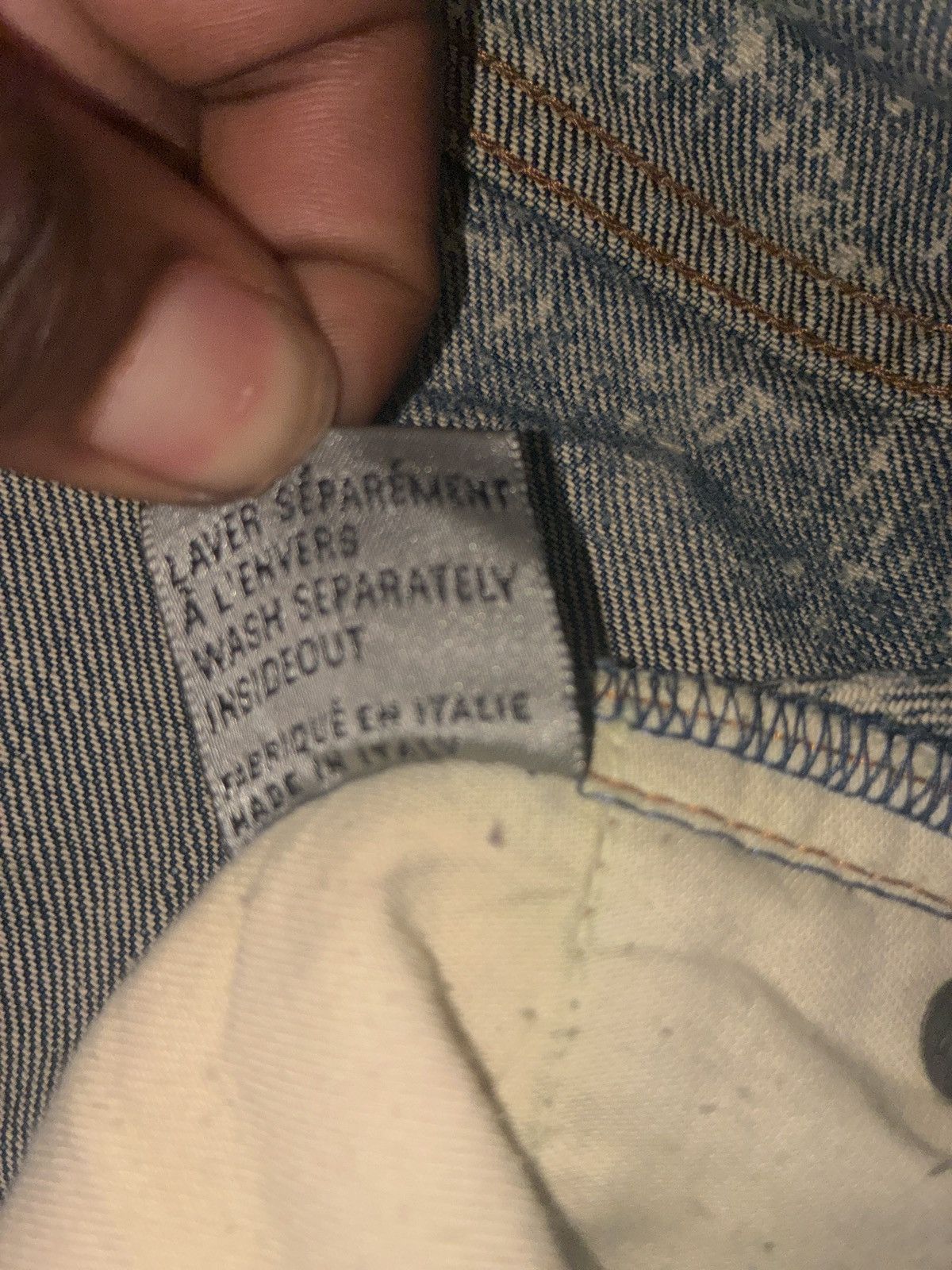 Dior SS07 Dior Homme “Spider Web” Clawmark Denim Size US 29 - 11 Thumbnail