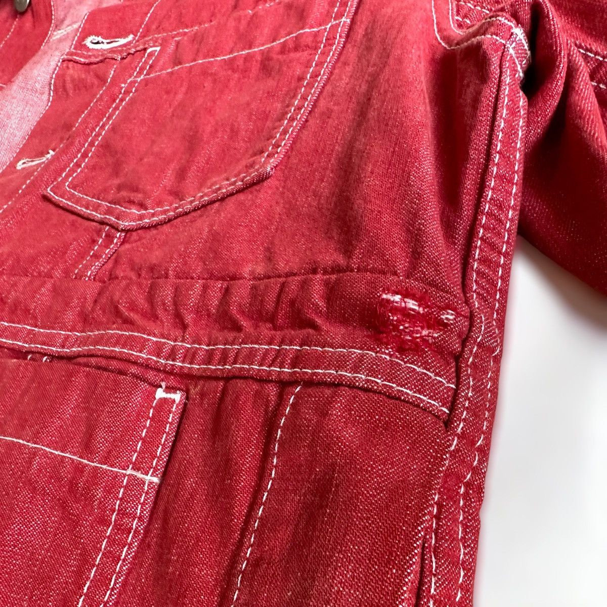 Maison Margiela Margiela Deconstructed Dusty Pink Denim Jacket Size US M / EU 48-50 / 2 - 14 Thumbnail
