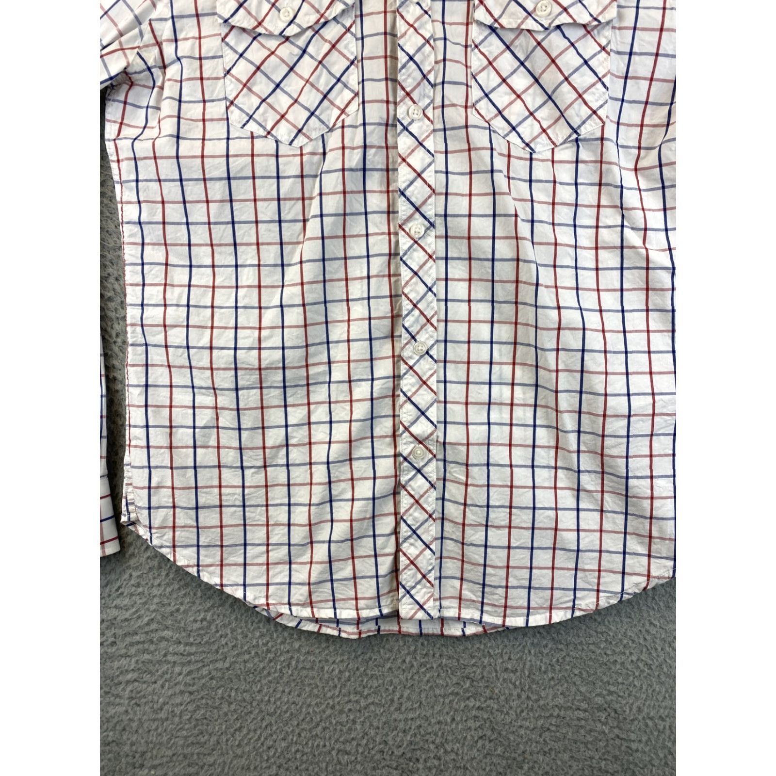 Zara ZARA Button-Up Shirt Men L Button-Front Long Sleeve Multicolor Check Cotton Knit 84-43 Regular Collar Shirt Size US L / EU 52-54 / 3 - 3 Thumbnail