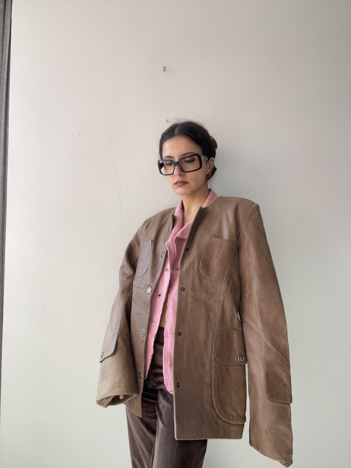 Vintage Vintage leather jacket Size L / US 10 / IT 46 - 2 Thumbnail
