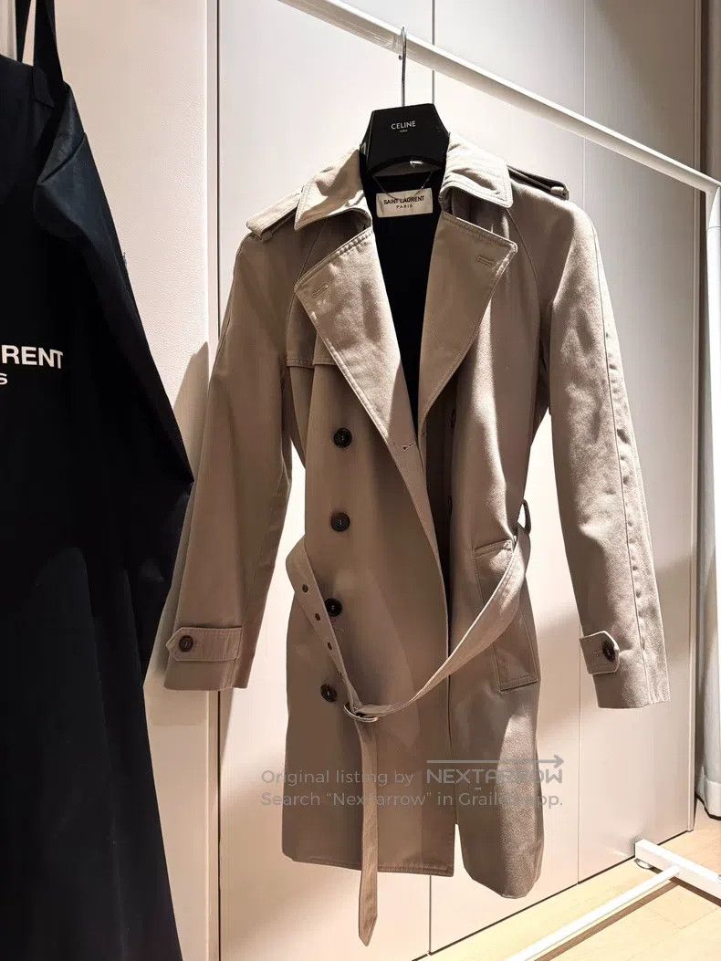 Saint Laurent Paris Saint Laurent Paris Trench Coat Jacket Size XS / US 0-2 / IT 36-38 - 1 Thumbnail