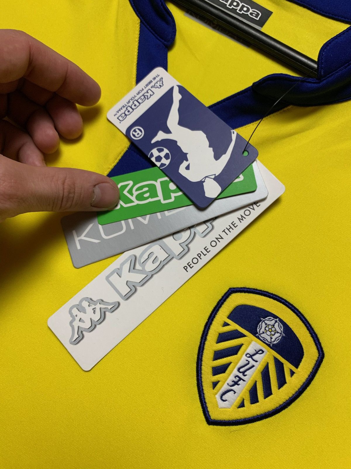 Kappa Kappa Leeds soccer jersey Size XL yellow Size US XL / EU 56 / 4 - 4 Thumbnail