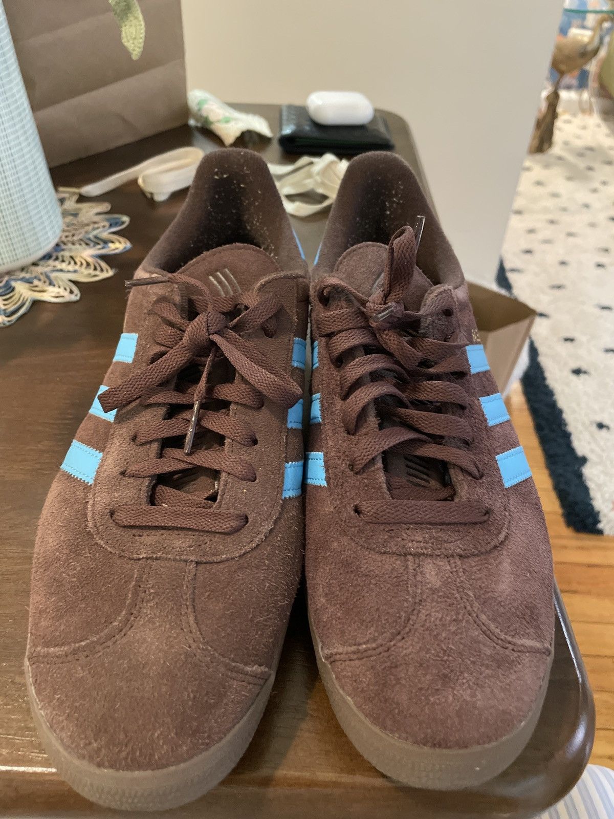 Adidas Adidas Mens Gazelle -Brown Suede/Teal - Mens Sz 10 Size US 10 / EU 43 - 3 Thumbnail