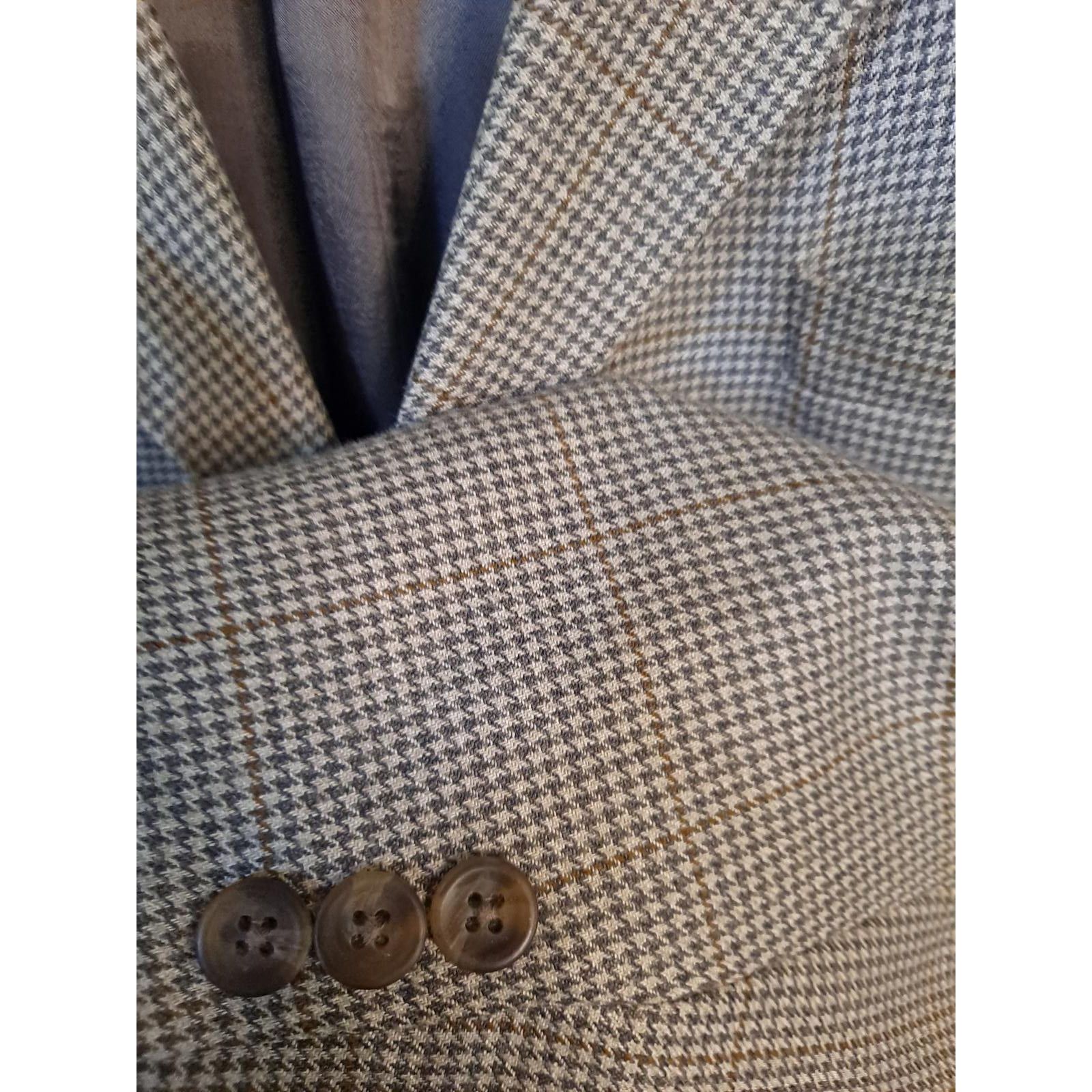 Lauren Ralph Lauren Lauren by Ralph Lauren Tan Tweed Silk/Wool Blazer Size 46R Size 46R - 2 Thumbnail
