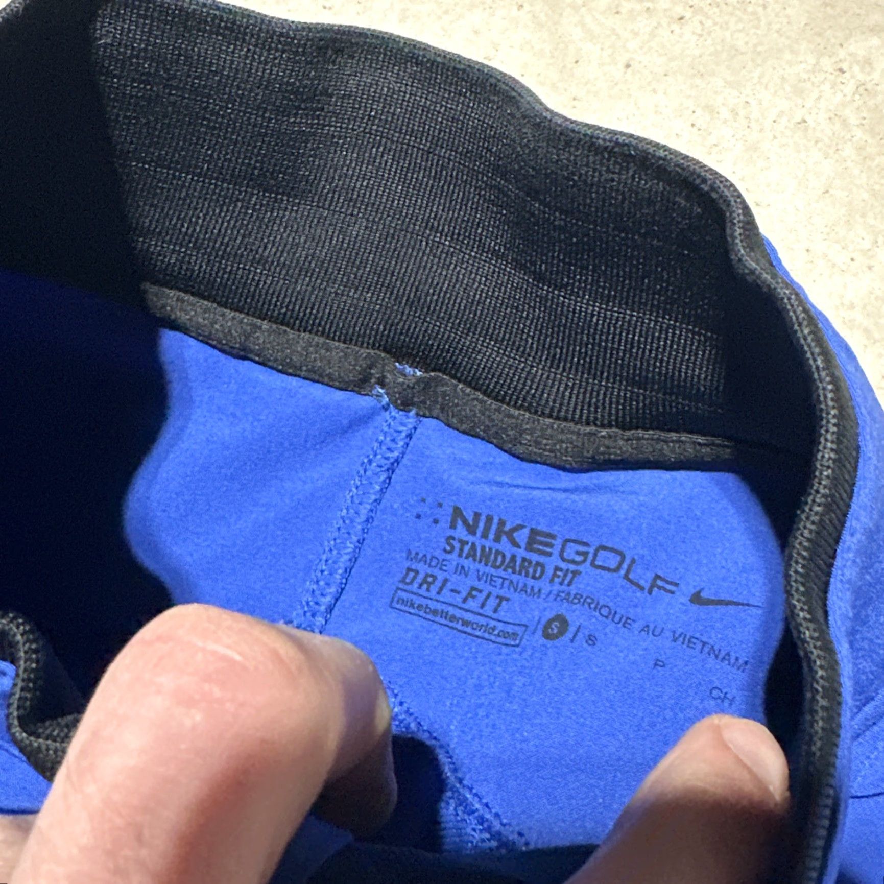 Nike Nike Golf Pullover Men S Blue Dri-FIT Quarter Zip Long Sleeve Top Wicking Size US S / EU 44-46 / 1 - 3 Thumbnail
