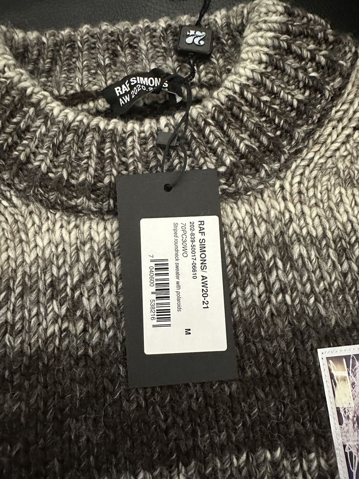 Raf Simons Raf Simons Striped Sweater Polaroid Patch 2020 2021 Size M Size US M / EU 48-50 / 2 - 4 Thumbnail