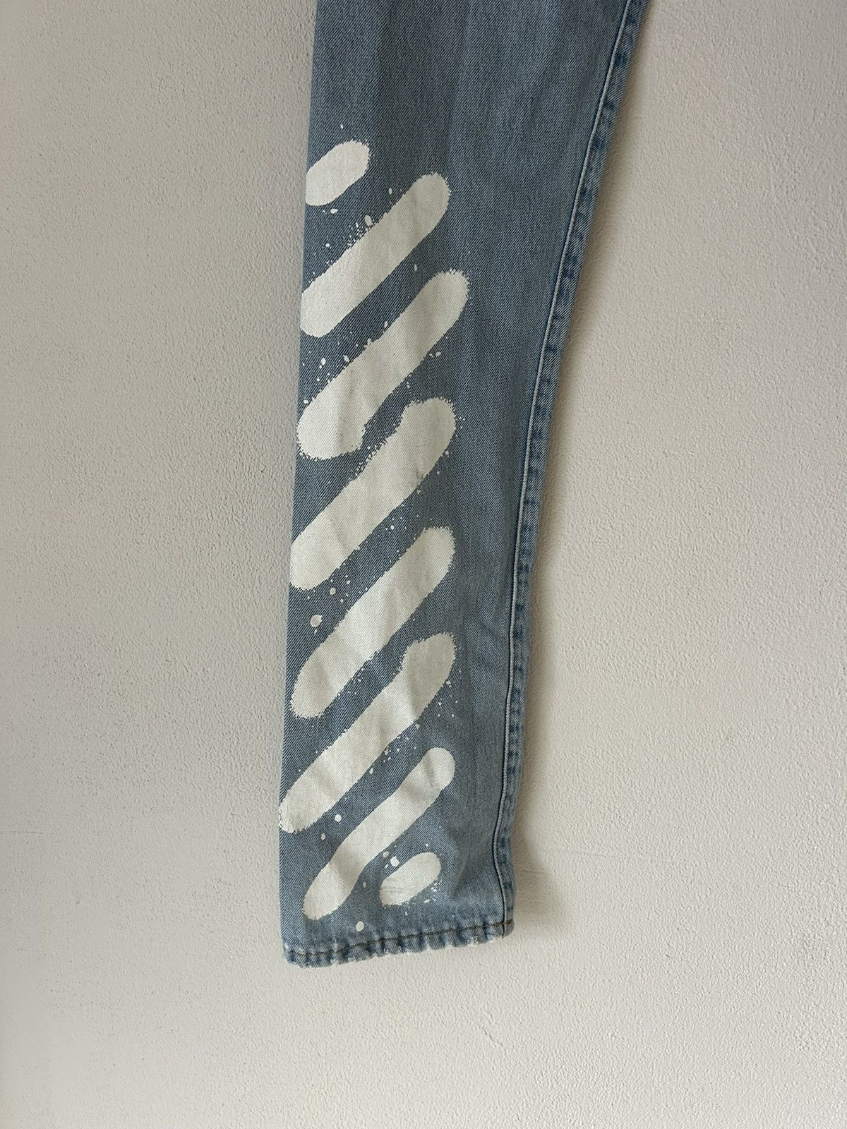 Off-White Off-White Diagonal Stripe Jeans - Size 30 Size US 30 / EU 46 - 9 Thumbnail