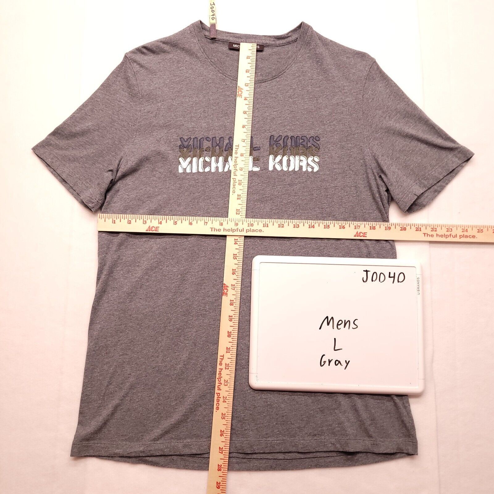 Michael Kors Michael Kors Casual Pullover Graphic T Shirt Men Size L Gray Size US L / EU 52-54 / 3 - 7 Thumbnail