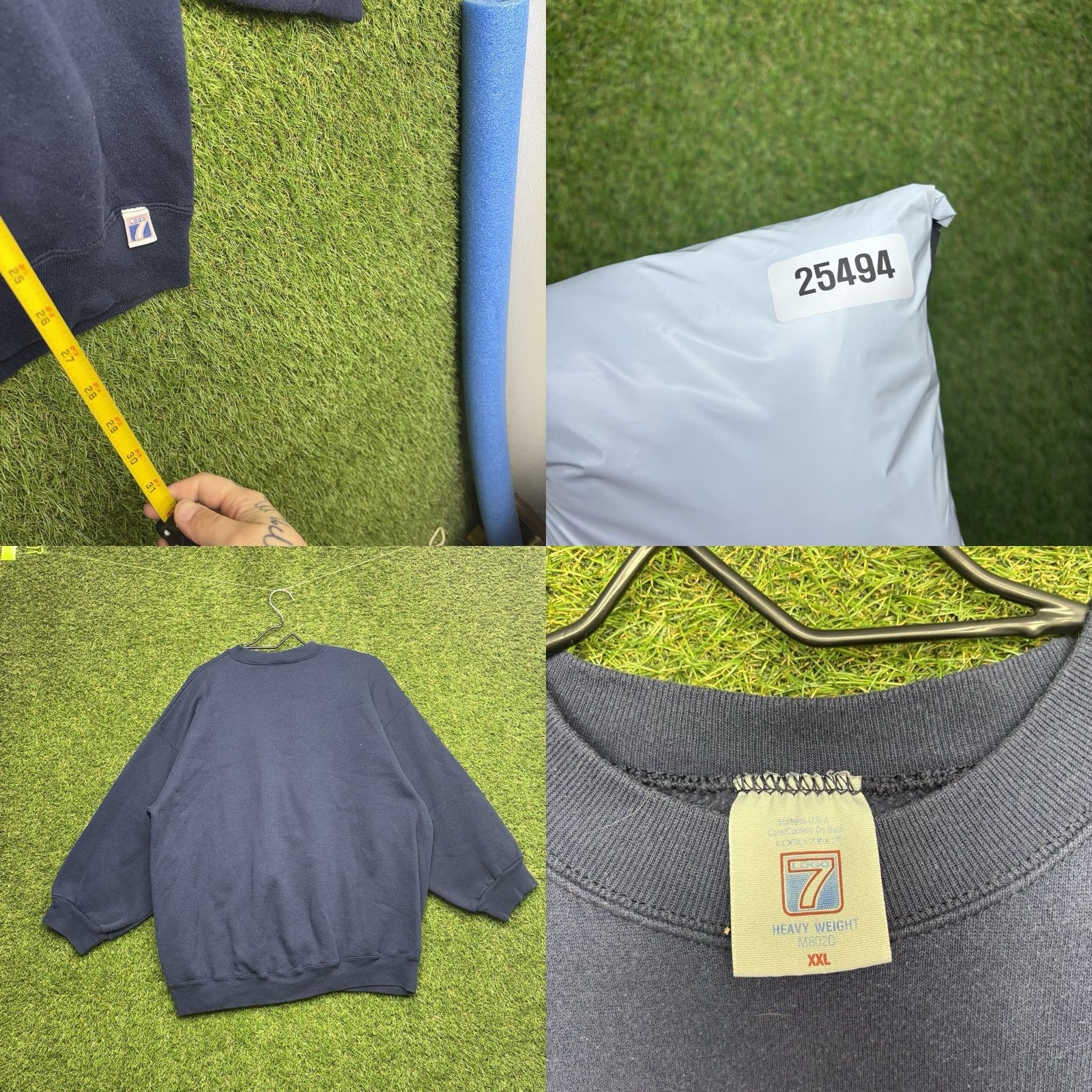 Logo 7 Vintage Logo 7 Sweatshirt Men 2XL Dallas Cowboys Blue Crew Neck Fleece Graphic Print 90s NFLP Logo7 Boxy Pullover Hipster Retro Sports Size US XXL / EU 58 / 5 - 8 Thumbnail