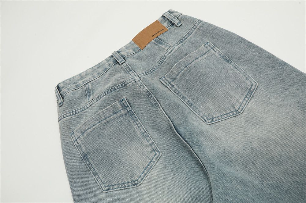 Japanese Brand × Jean Men's oversize hip-hop trendy loose heavy washed jeans Size US 32 / EU 48 - 6 Thumbnail