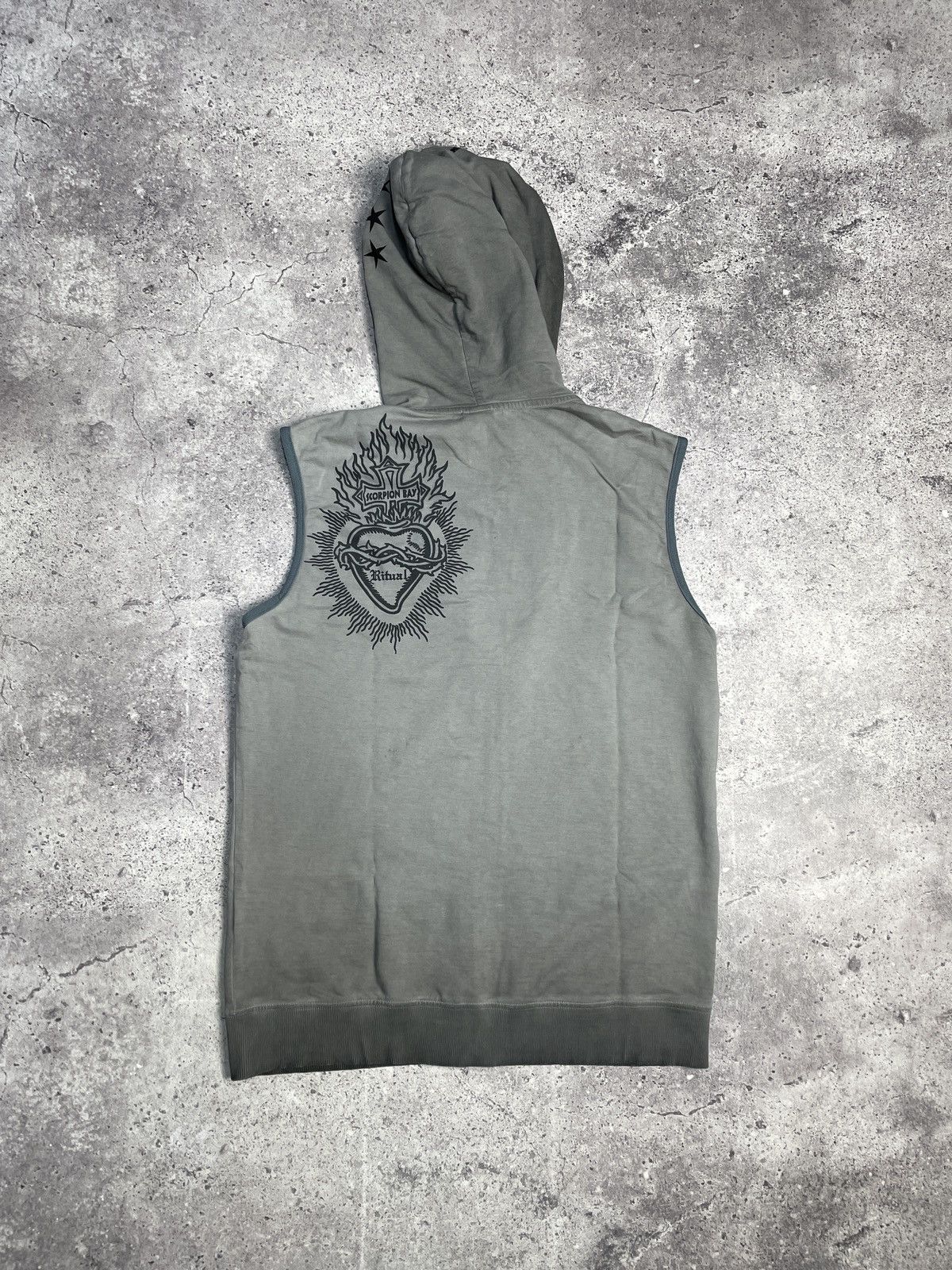 Insane Vintage 00s affliction TYPE goth opium STYLE hoodie