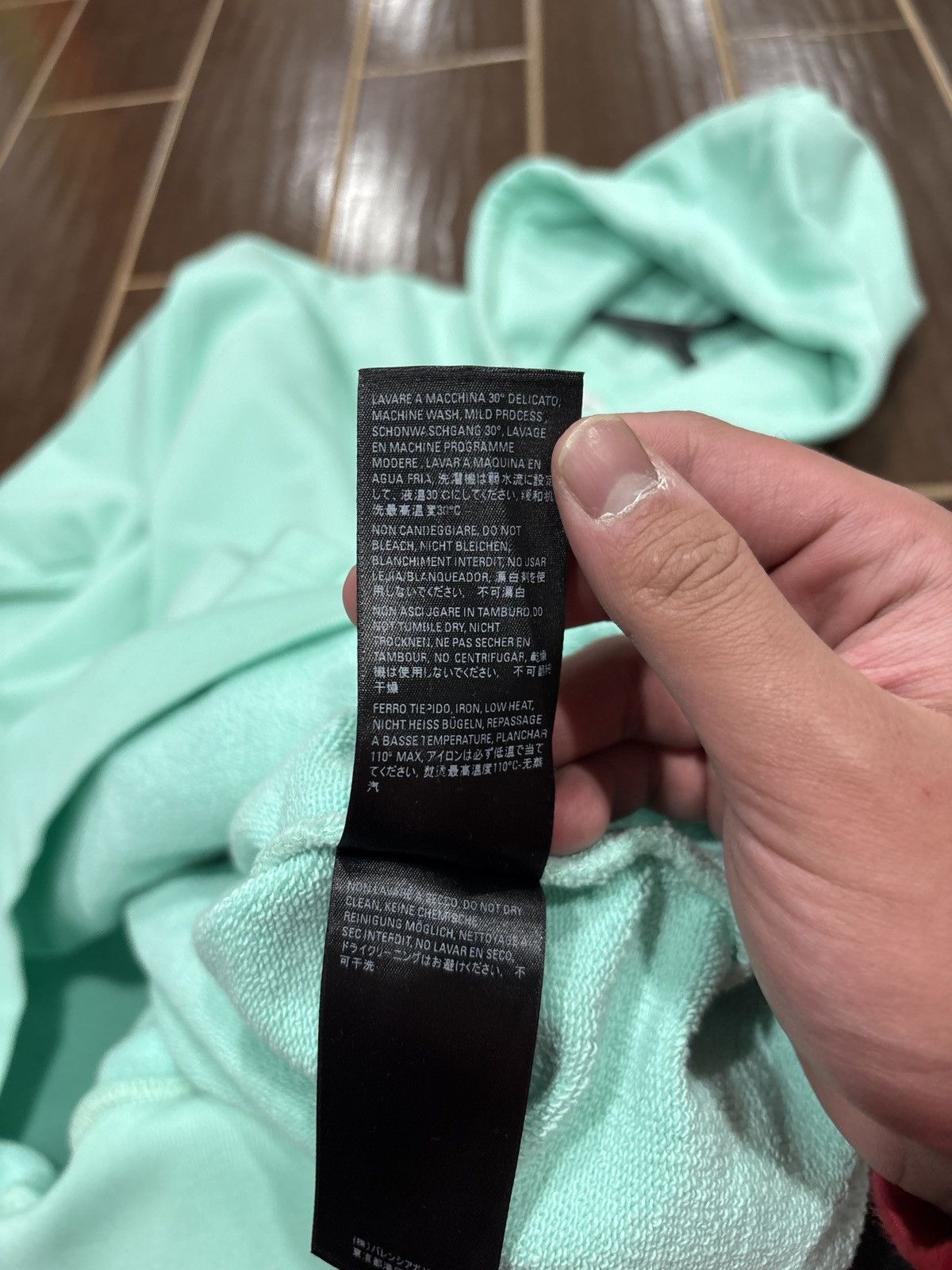 Balenciaga NEW Balenciaga Logo Hoodie Turquesa Turquoise SZ M/Fits XL Size US XL / EU 56 / 4 - 8 Thumbnail