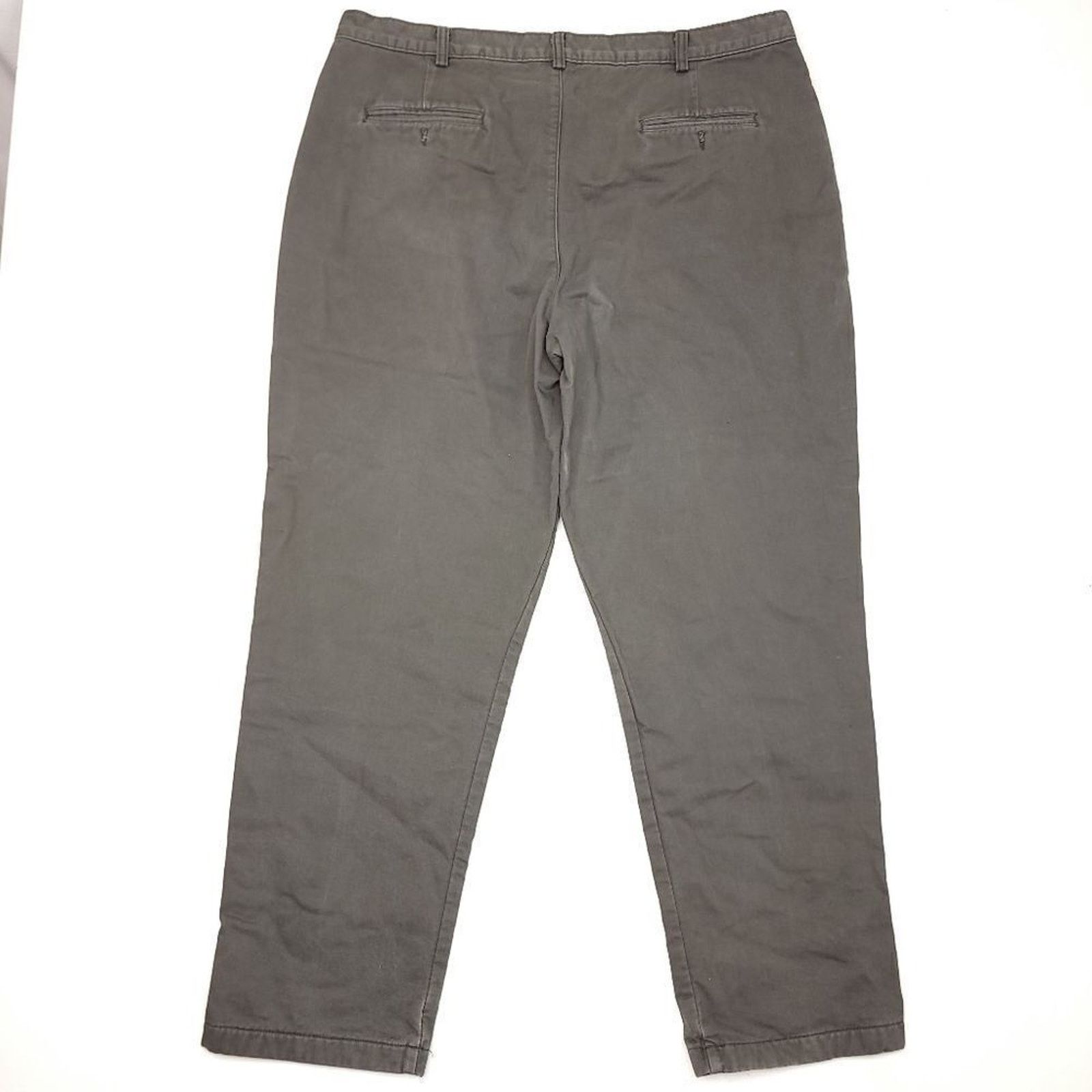 L.L. Bean Vintage LL Bean Flannel Lined Pants Mens 40x30 Olive Size US 40 / EU 56 - 9 Thumbnail
