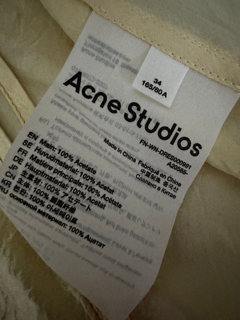 Acne Studios Acne studio Satin touch dress Size XXS / US 00 / IT 34 - 3 Thumbnail