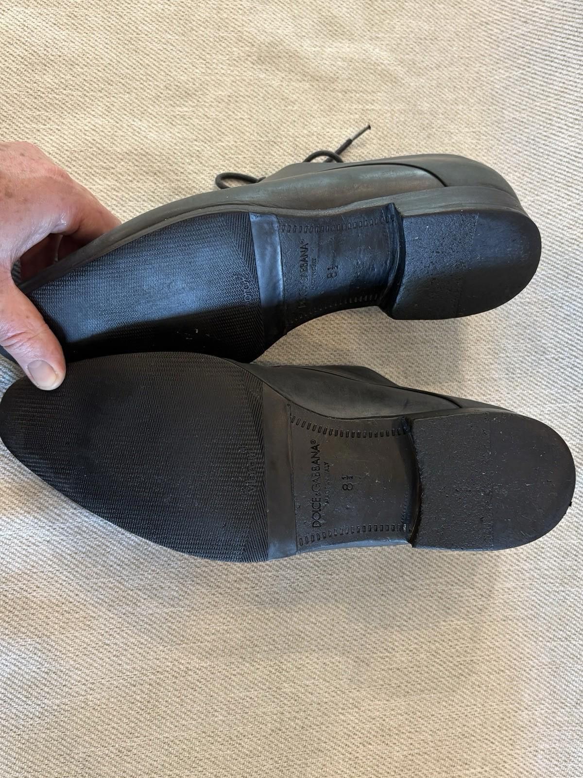 Dolce & Gabbana VTG Dolce & Gabbana Gray Derby Dress Shoes Italy Mens 8.5 Size US 8.5 / EU 41-42 - 9 Thumbnail