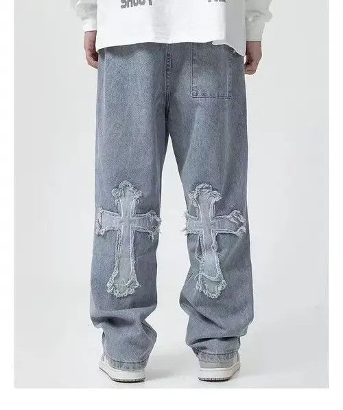 Japanese Brand punk pants with crosses Size US 32 / EU 48 - 1 Thumbnail