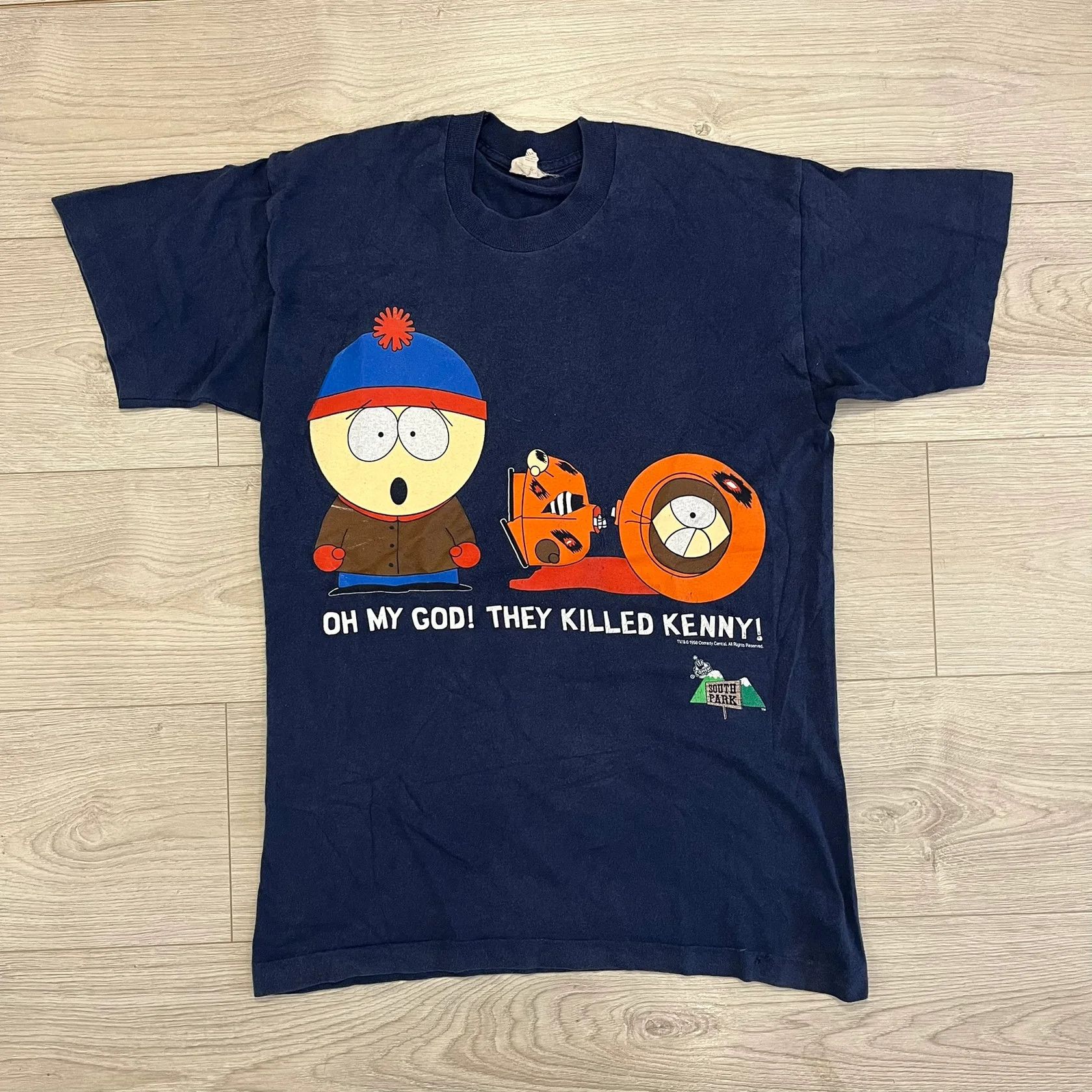 Vintage south park 1998 kenny tee medium Size US M / EU 48-50 / 2 - 1 Thumbnail
