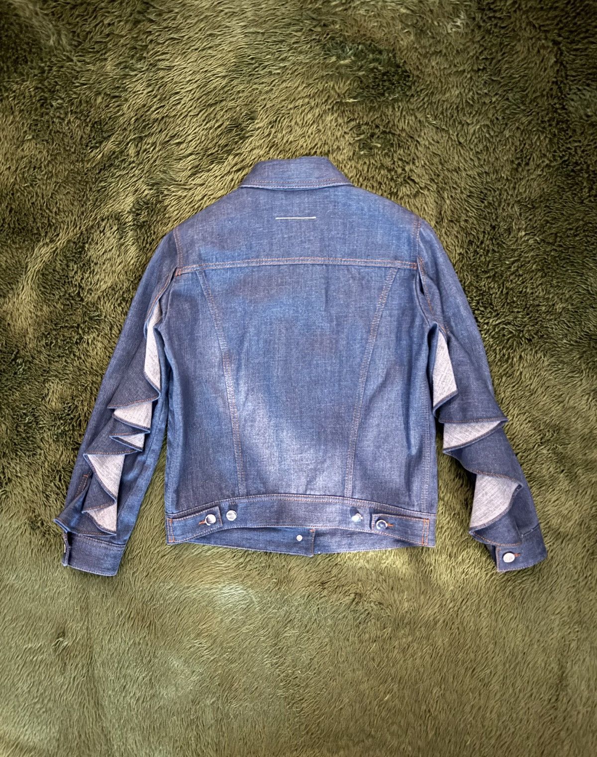 MM6 [36] MM6 Maison Margiela Made in Italy Ruffle Denim Jacket Size S / US 4 / IT 40 - 7 Thumbnail