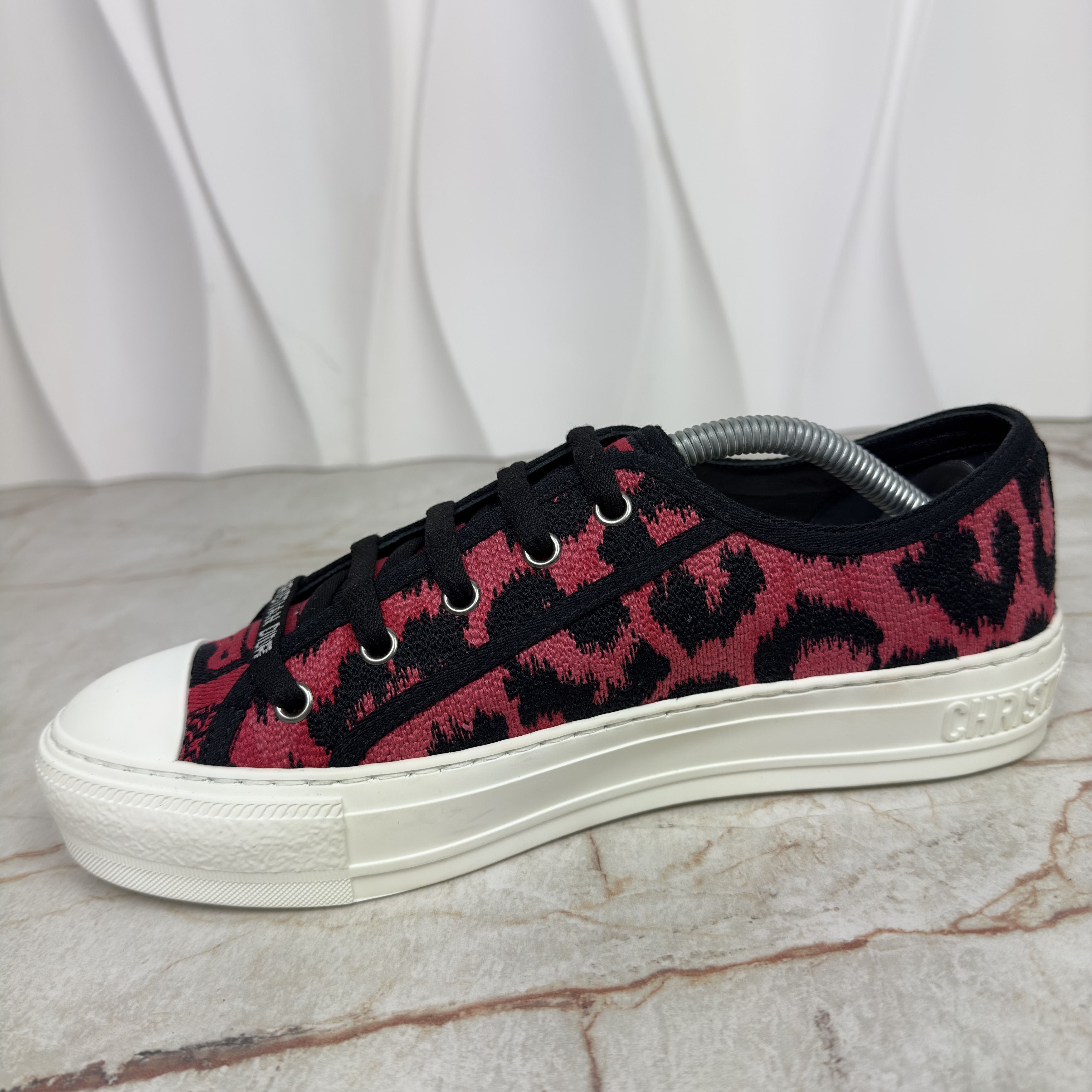 Dior Dior Walk N Dior Trainer Sneakers Leopard Fabric Size US 8.5 / IT 38.5 - 8 Thumbnail