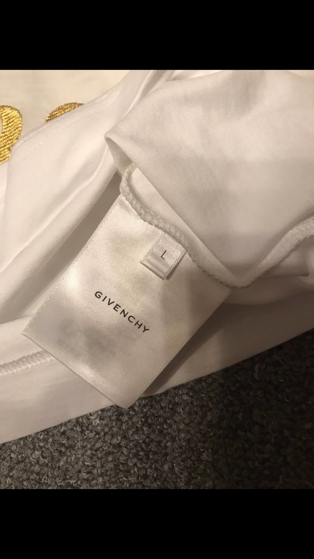 Givenchy Givenchy colorblock gold-embroidered short-sleeve tee L Size US L / EU 52-54 / 3 - 6 Thumbnail