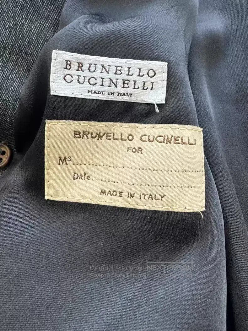 Brunello Cucinelli Brunello Cucinelli New wool double-breasted suit with stud Size S / US 4 / IT 40 - 3 Thumbnail