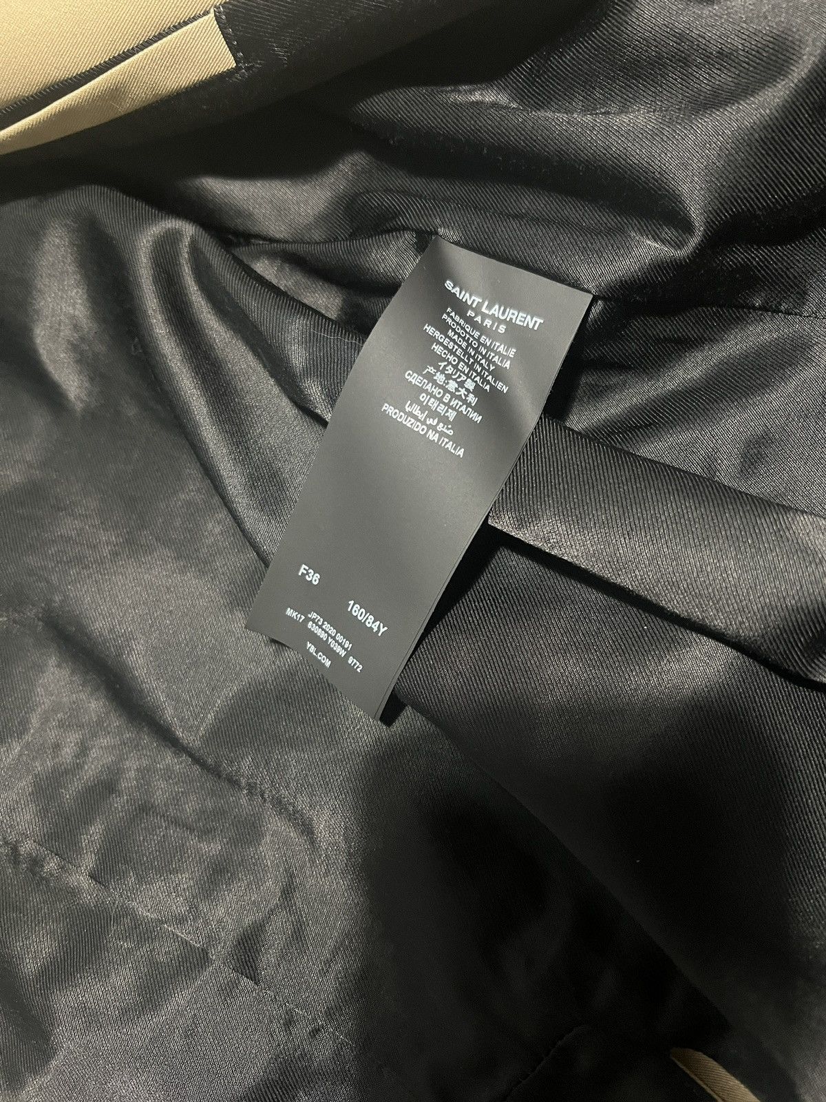 Saint Laurent Paris Saint Laurent Trench Coat FR36 Size XS / US 0-2 / IT 36-38 - 11 Thumbnail