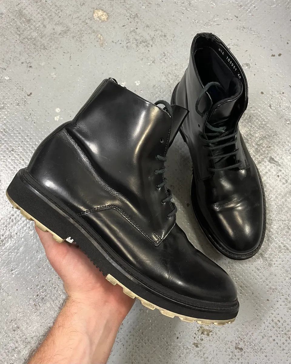 Dirk Bikkembergs 2000s Dirk Bikkembergs Black Leather Class Boots Size US 7 / EU 40 - 1 Thumbnail