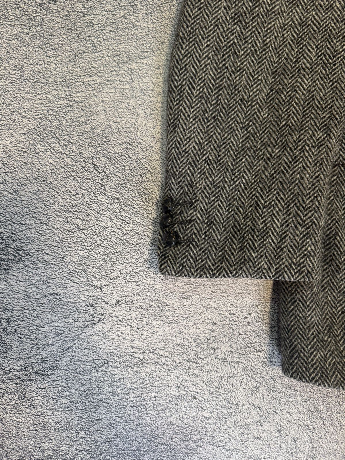 Harris Tweed Harris Tweed Herringbone Blazer Wool Men 44R Tailored Jacket Size 44R - 5 Thumbnail