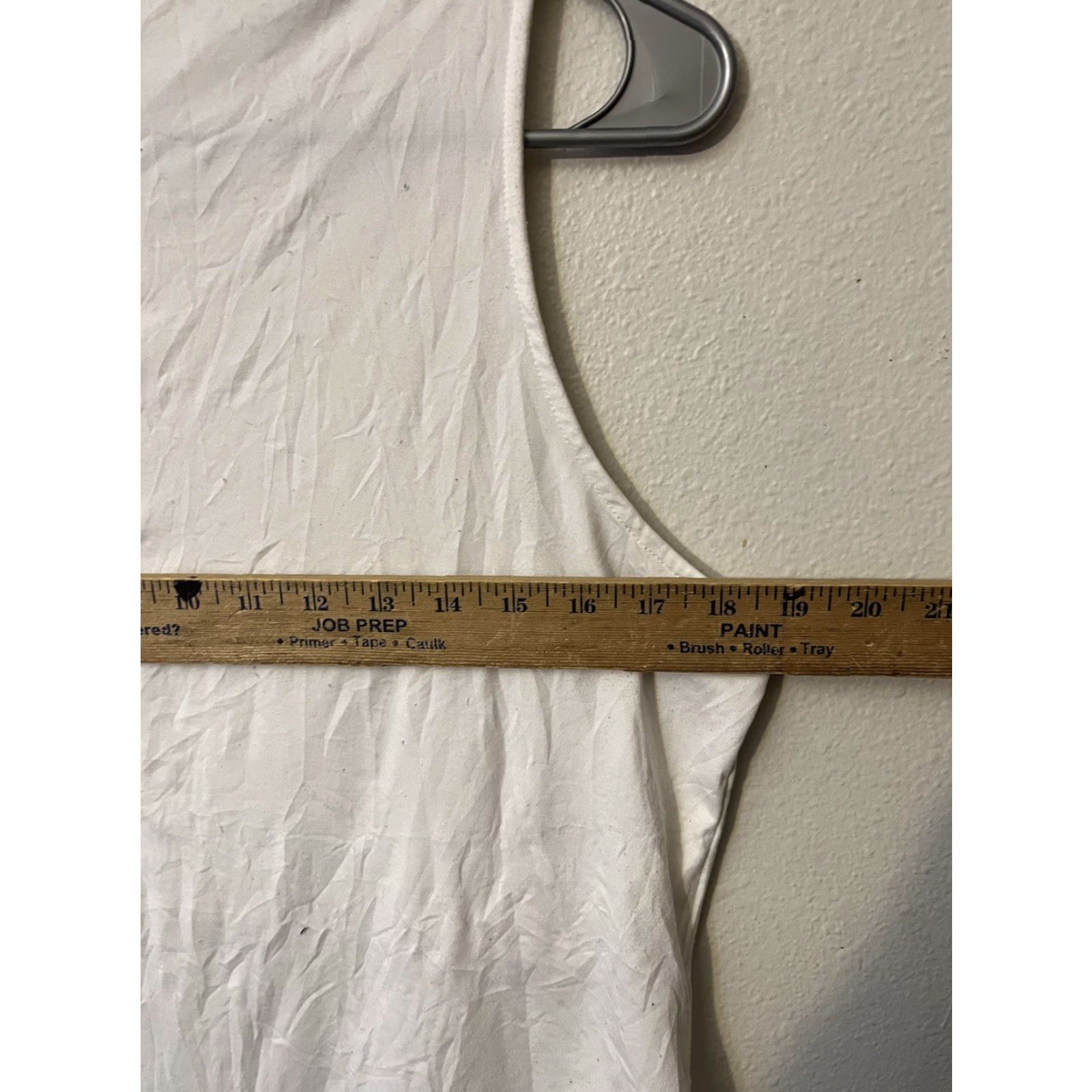 H&M H&M Women XL Tank Bodysuit Square Neck Snap Closure Seams White Size XL / US 12-14 / IT 48-50 - 5 Thumbnail