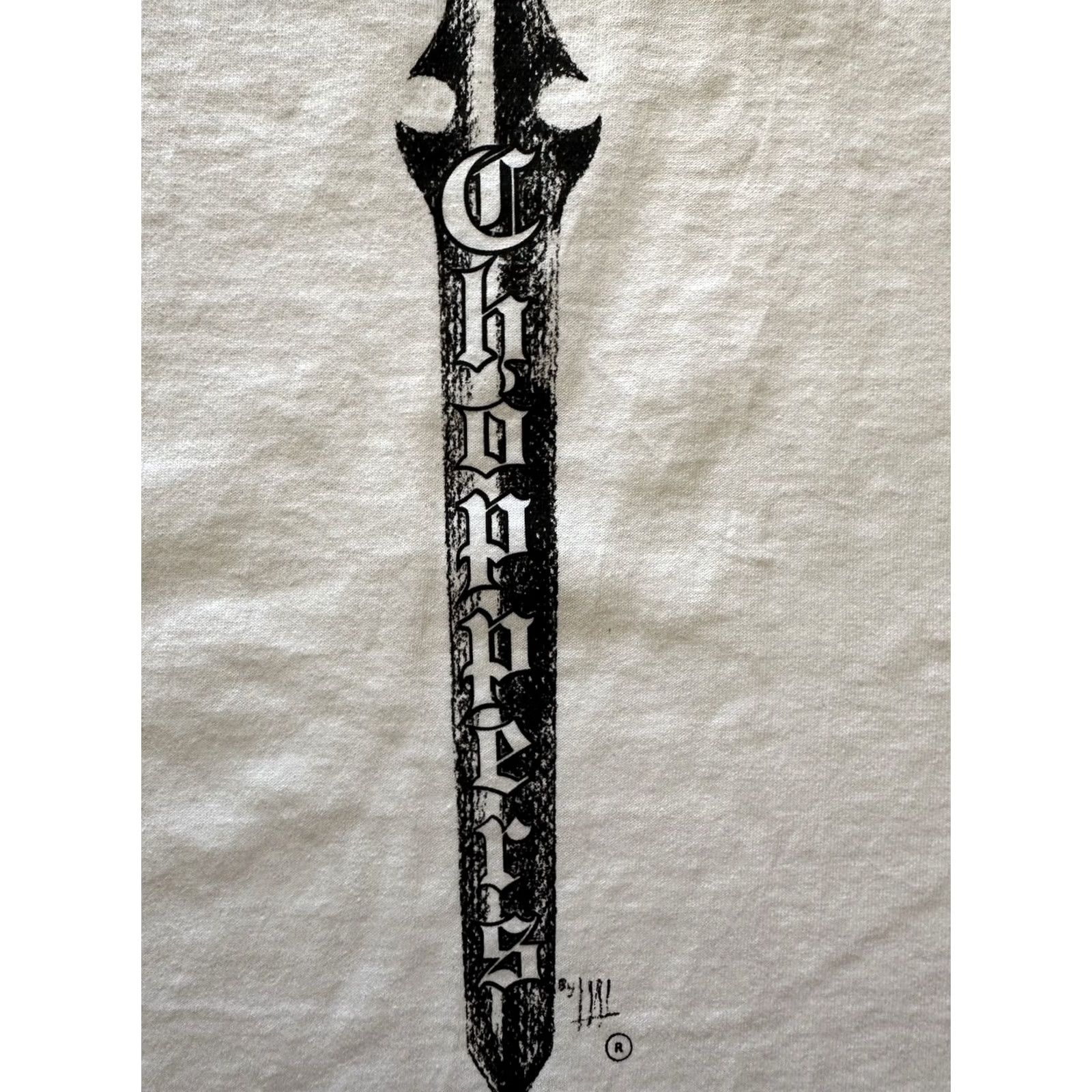 Gildan VINTAGE Biker T-Shirt XL Black Gildan Signed Orange County Choppers B Sword Graphic NWOT Mens Size US XL / EU 56 / 4 - 3 Thumbnail