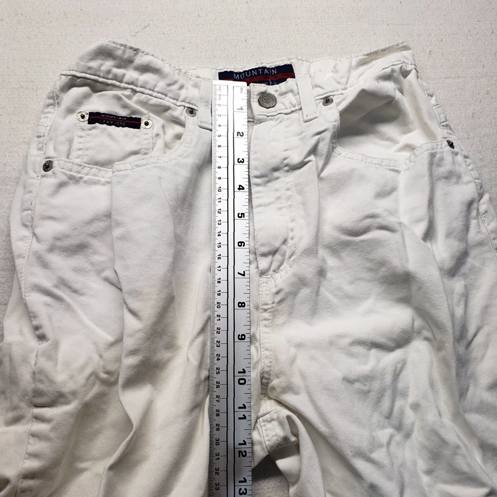 Vintage Mountain Lake White Capri Jeans Adult 8 Womens Capri Pants White Mountain Lake Jeans 8 Womens Size 30" / US 8 / IT 44 - 7 Thumbnail