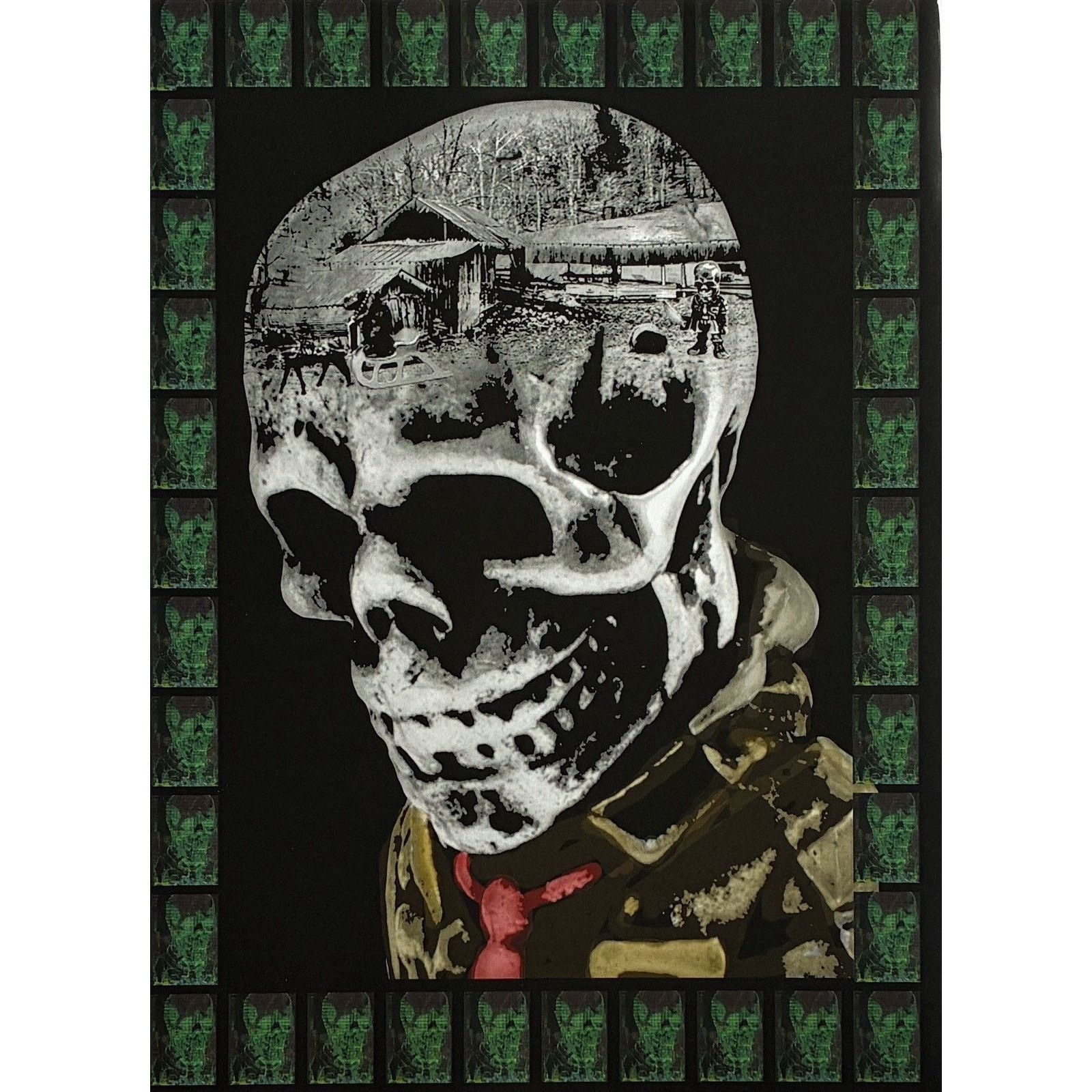 Chrome Hearts × Japanese Brand × Vintage Chrome Hearts skull photo Poster framed 9x11 Size ONE SIZE - 2 Thumbnail