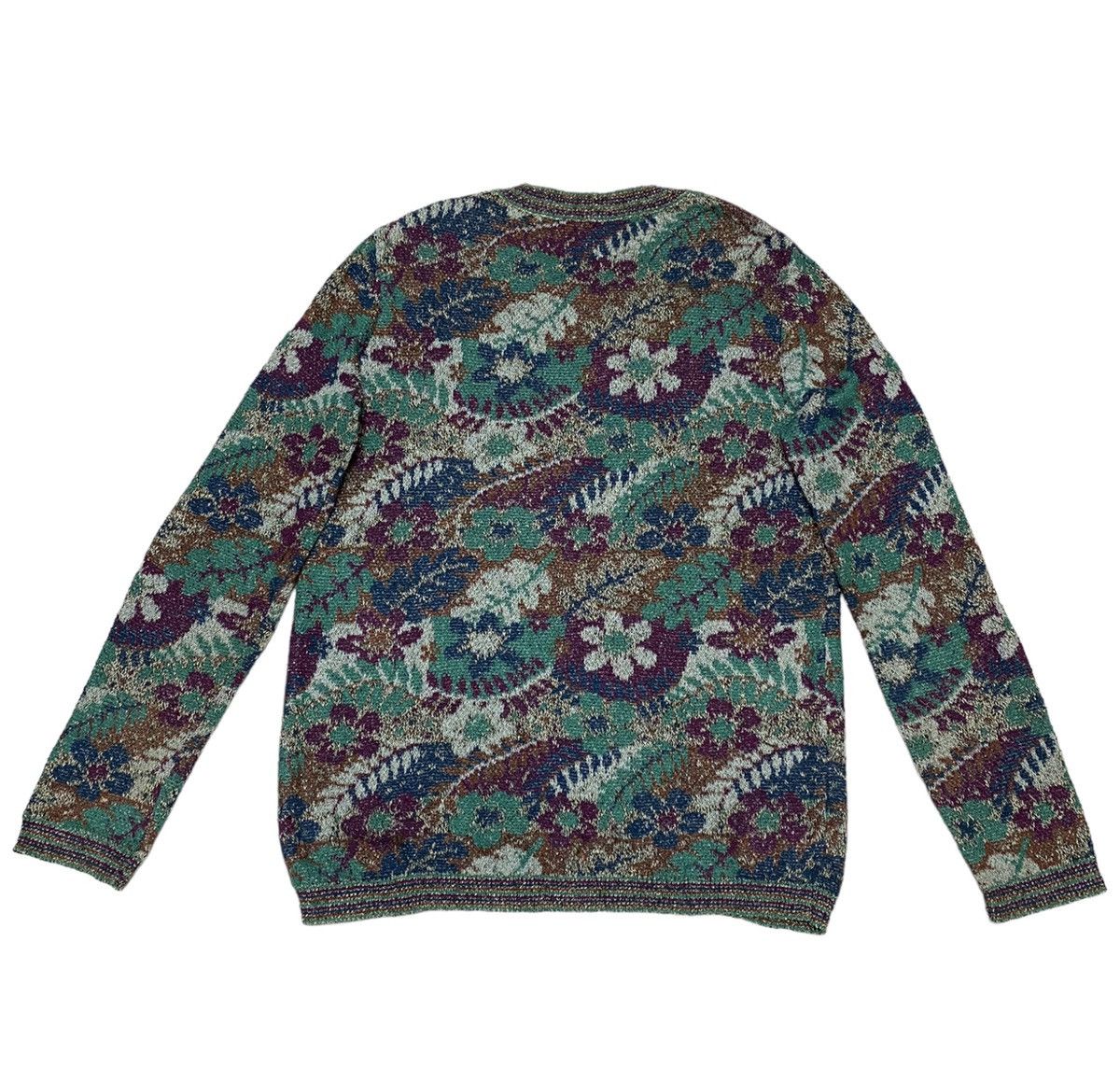 Aran Isles Knitwear × Missoni Missoni Sport Leaves Overprinted Knitwear Sweater (C2) Size US M / EU 48-50 / 2 - 3 Thumbnail