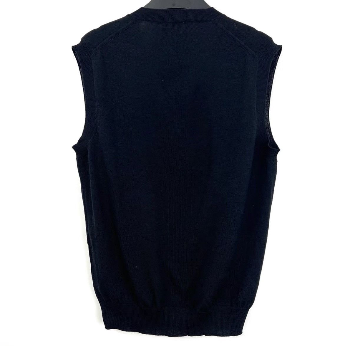 Prada Prada Black V-Neck Knit Vest Base Layer K12 Size US M / EU 48-50 / 2 - 2 Thumbnail