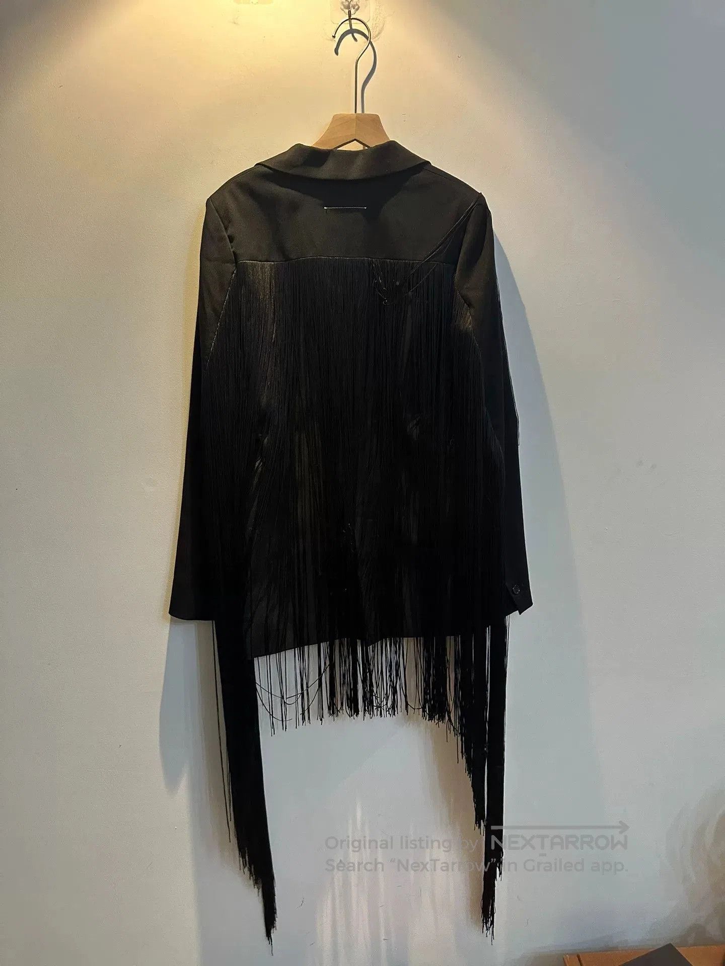 Maison Margiela maison margiela fringe blazer in black. Size US M / EU 48-50 / 2 - 2 Thumbnail