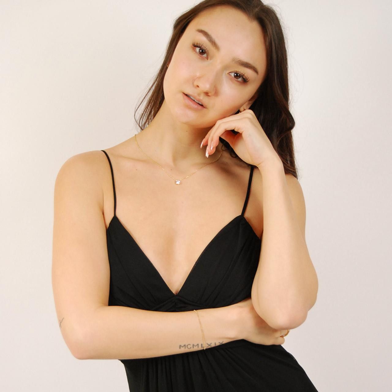 Vintage 90s Ruched Gown (9/10) vintage dress spaghetti strap medium Size L / US 10 / IT 46 - 5 Thumbnail