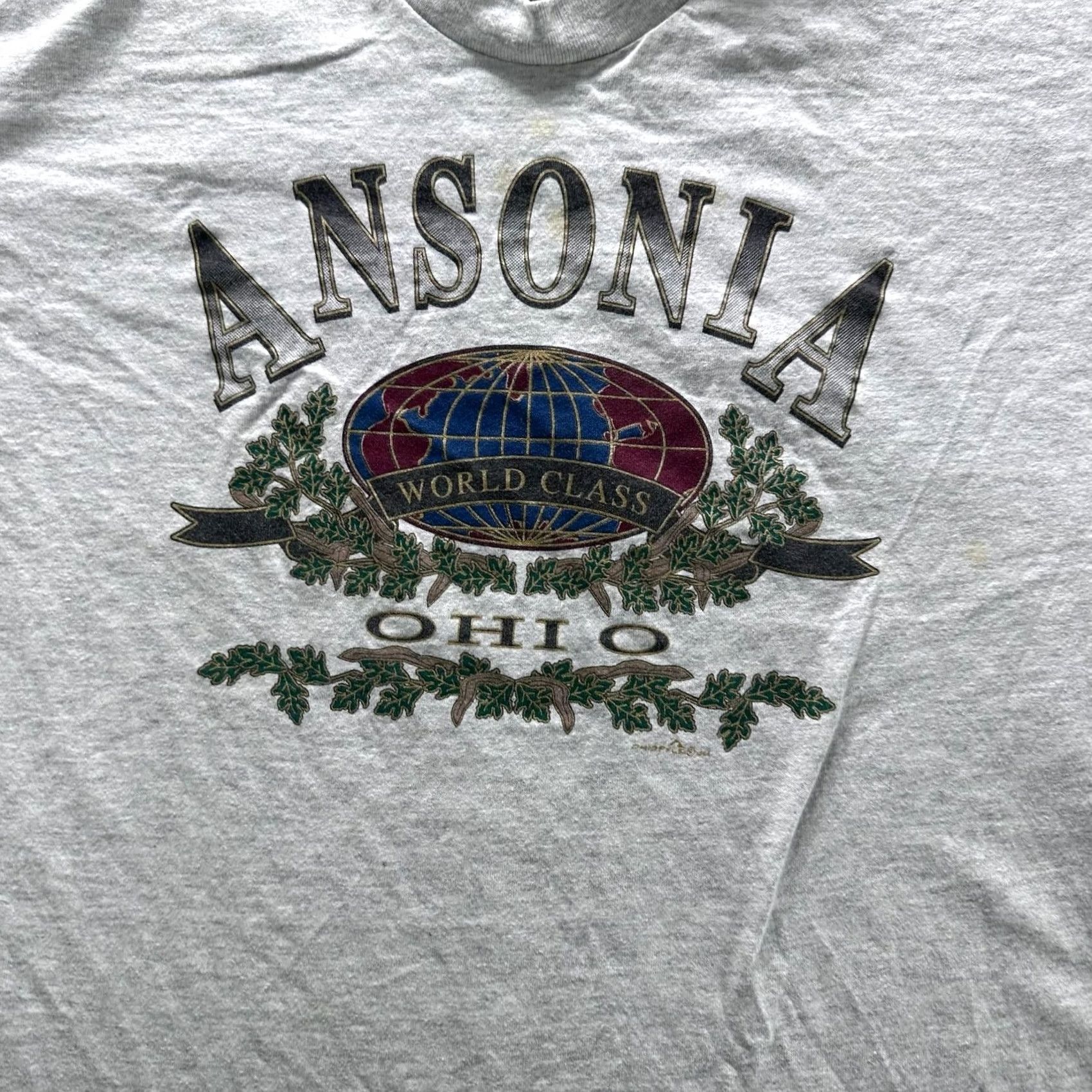Vintage Signal Sports Shirt Mens XL Gray Graphic Crewneck Jersey T-Shirt Ohio World Class 90s? Size US XL / EU 56 / 4 - 2 Thumbnail