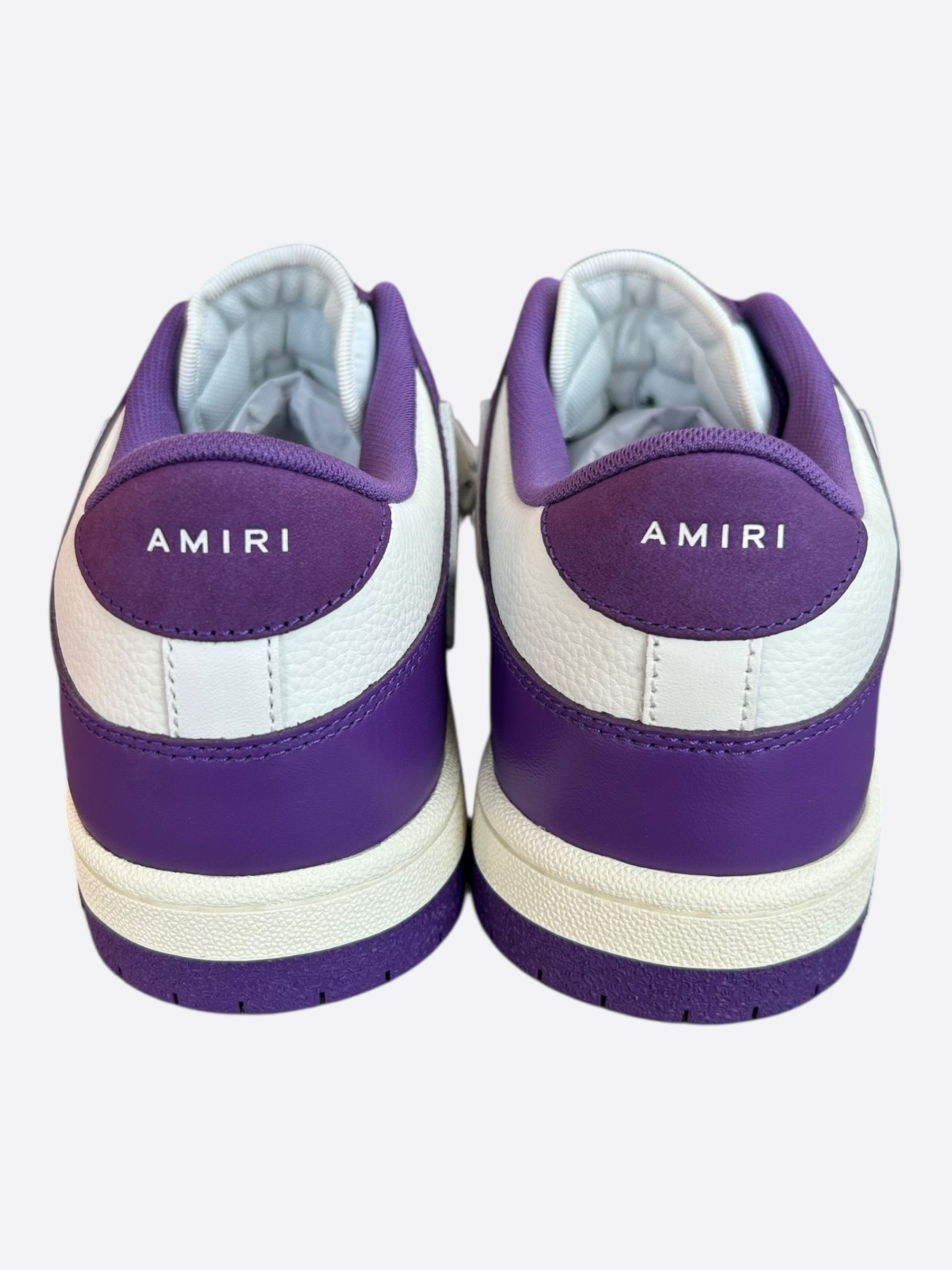 Amiri Amiri Purple & White Skel Low Top Sneakers Size US 13 / EU 46 - 4 Thumbnail