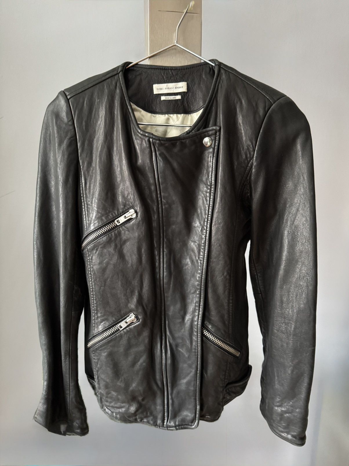 Isabel Marant Etoile Isabel Marant Etoile Black Leather Moto Jacket 36 US/4 Size XS / US 0-2 / IT 36-38 - 6 Thumbnail