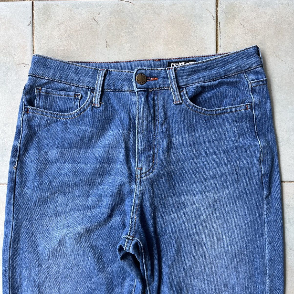 Japanese Brand Fieldcore Strechable Denim Slim Fit Pants Size 30" / US 8 / IT 44 - 3 Thumbnail