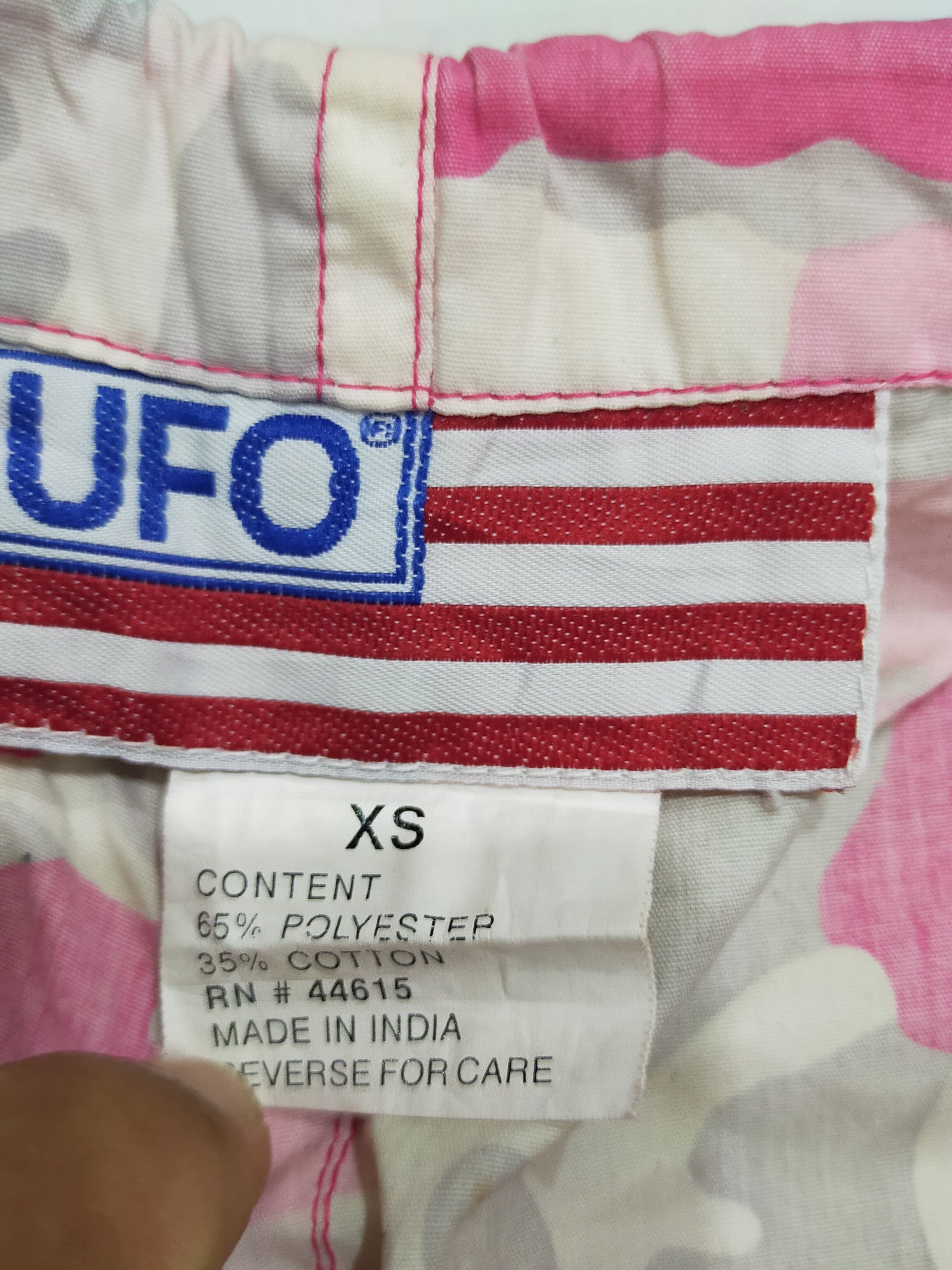 Japanese Brand × Vintage 🔥UFO PINK CAMOUFLAGE MILITARY CARGO PARACHUTE PANTS Size 31" - 8 Thumbnail