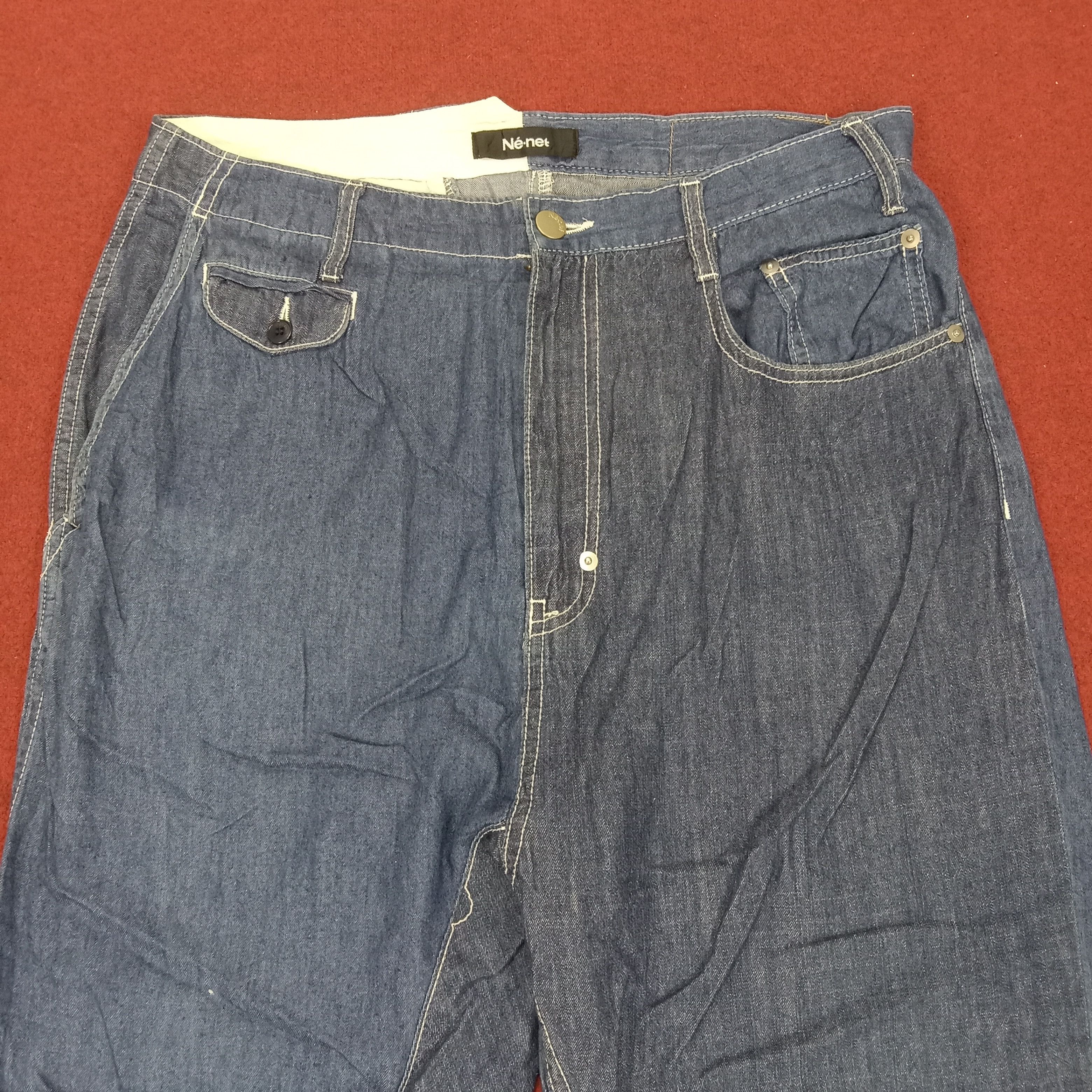 Issey Miyake × Ne-Net × Vintage Ne Net Fashion Design Style Japanese Designer Pants Size US 31 - 2 Thumbnail
